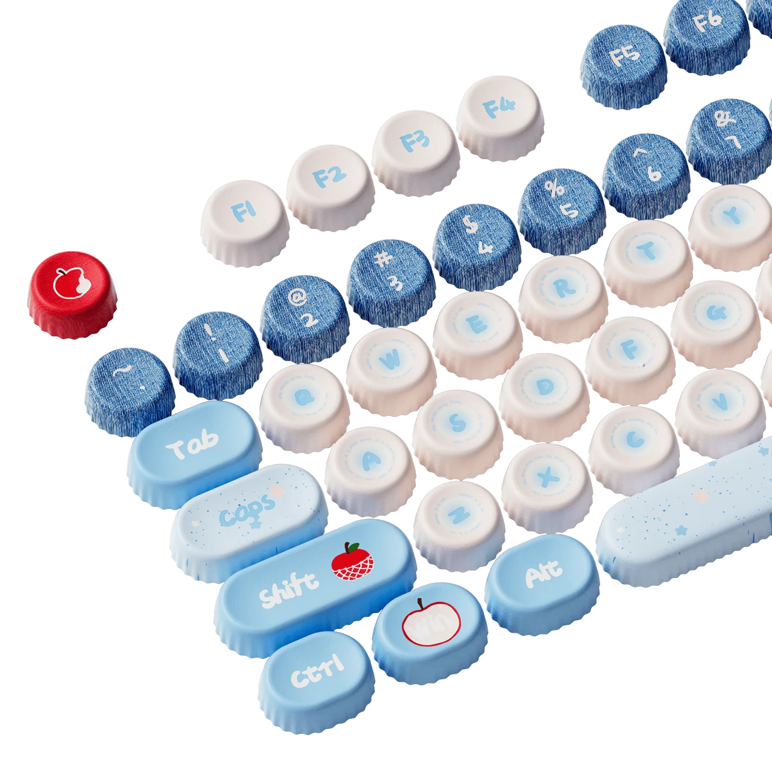 Apple Wave BottleCap Tastenkappen Set (131-Tasten) - Image 10