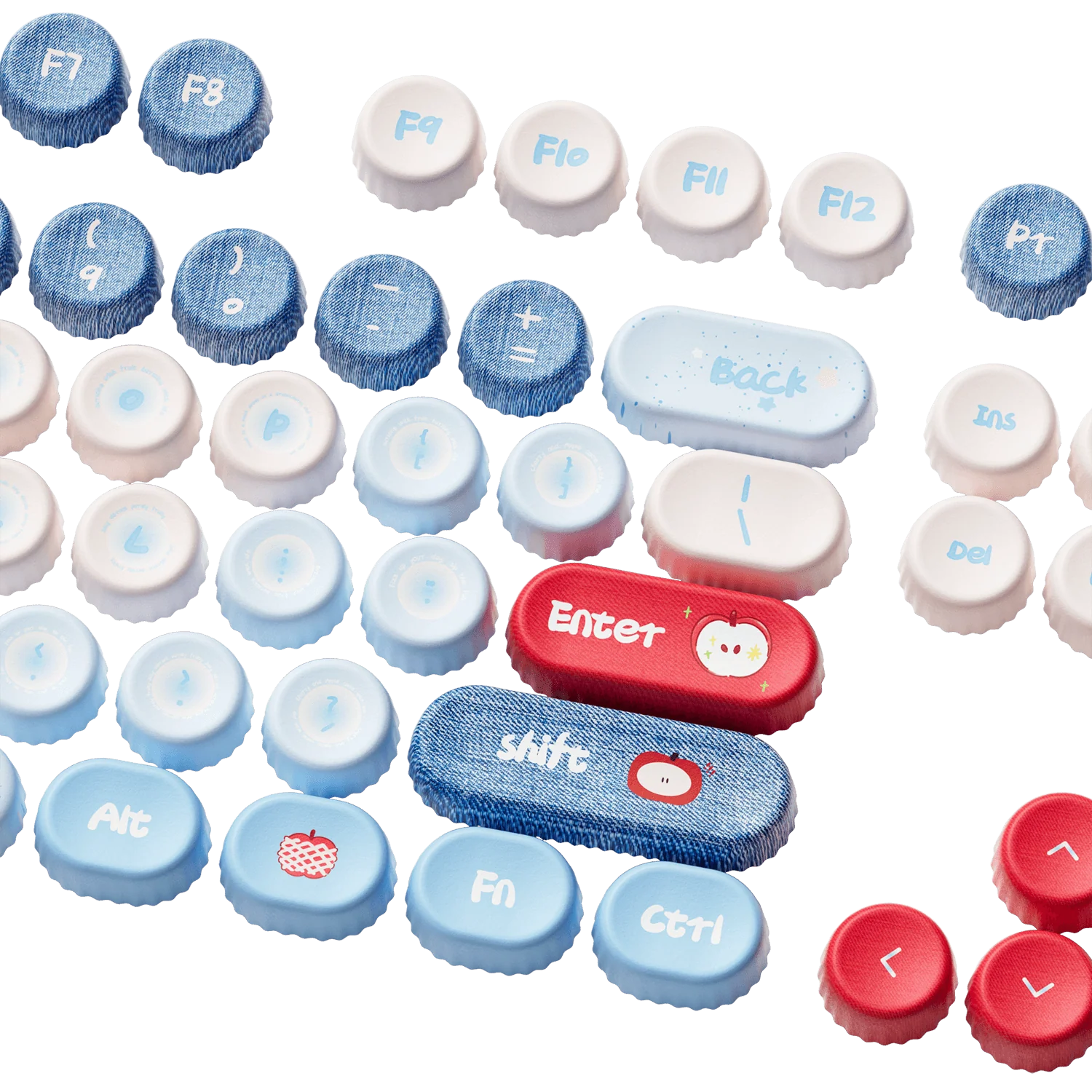 Apple Wave BottleCap Tastenkappen Set (131-Tasten) - Image 11