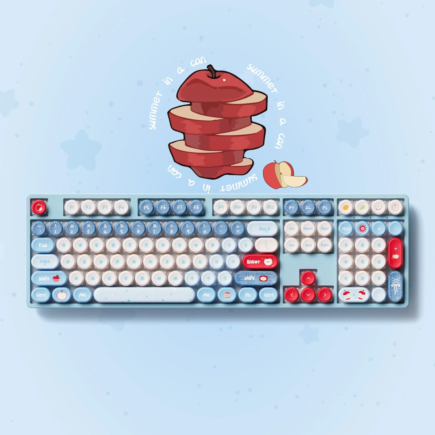 Apple Wave BottleCap Tastenkappen Set (131-Tasten) - Image 2