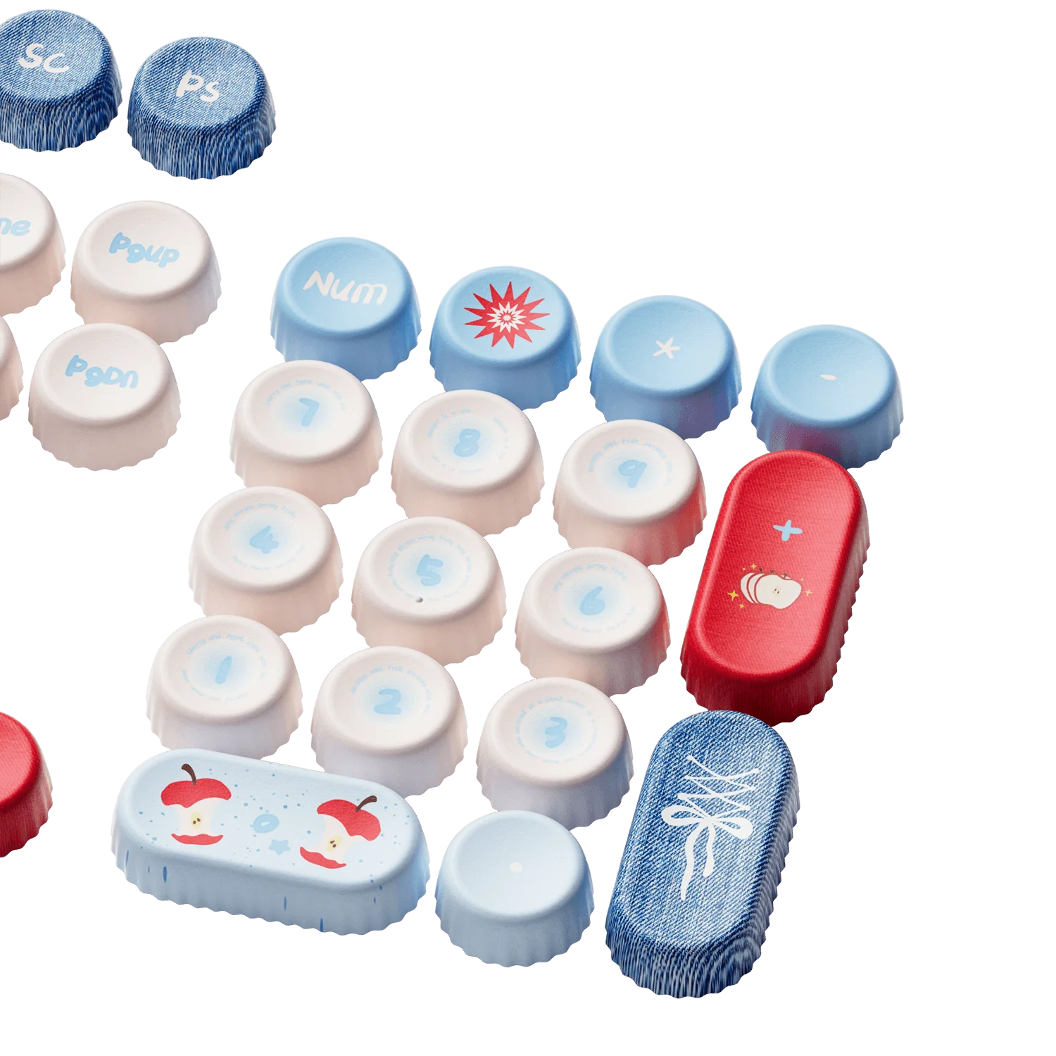 Apple Wave BottleCap Tastenkappen Set (131-Tasten) - Image 9