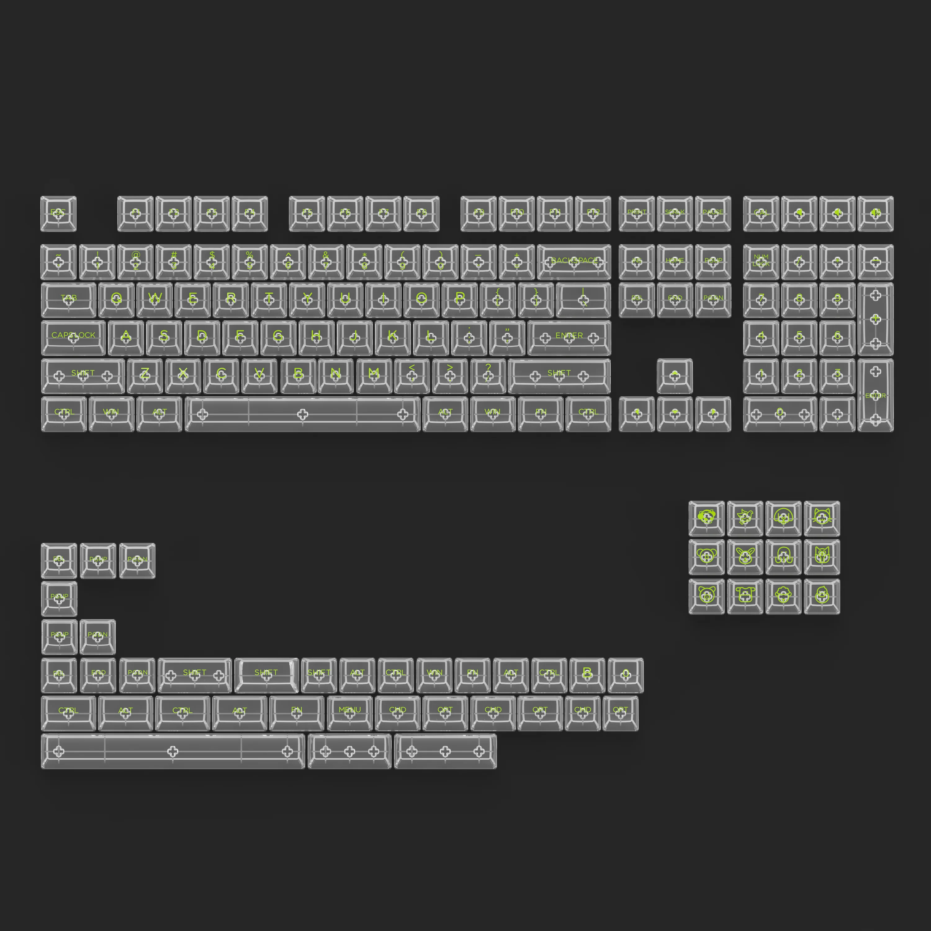 ASA Clear Tastenkappen Set (155 Tasten) - Image 13