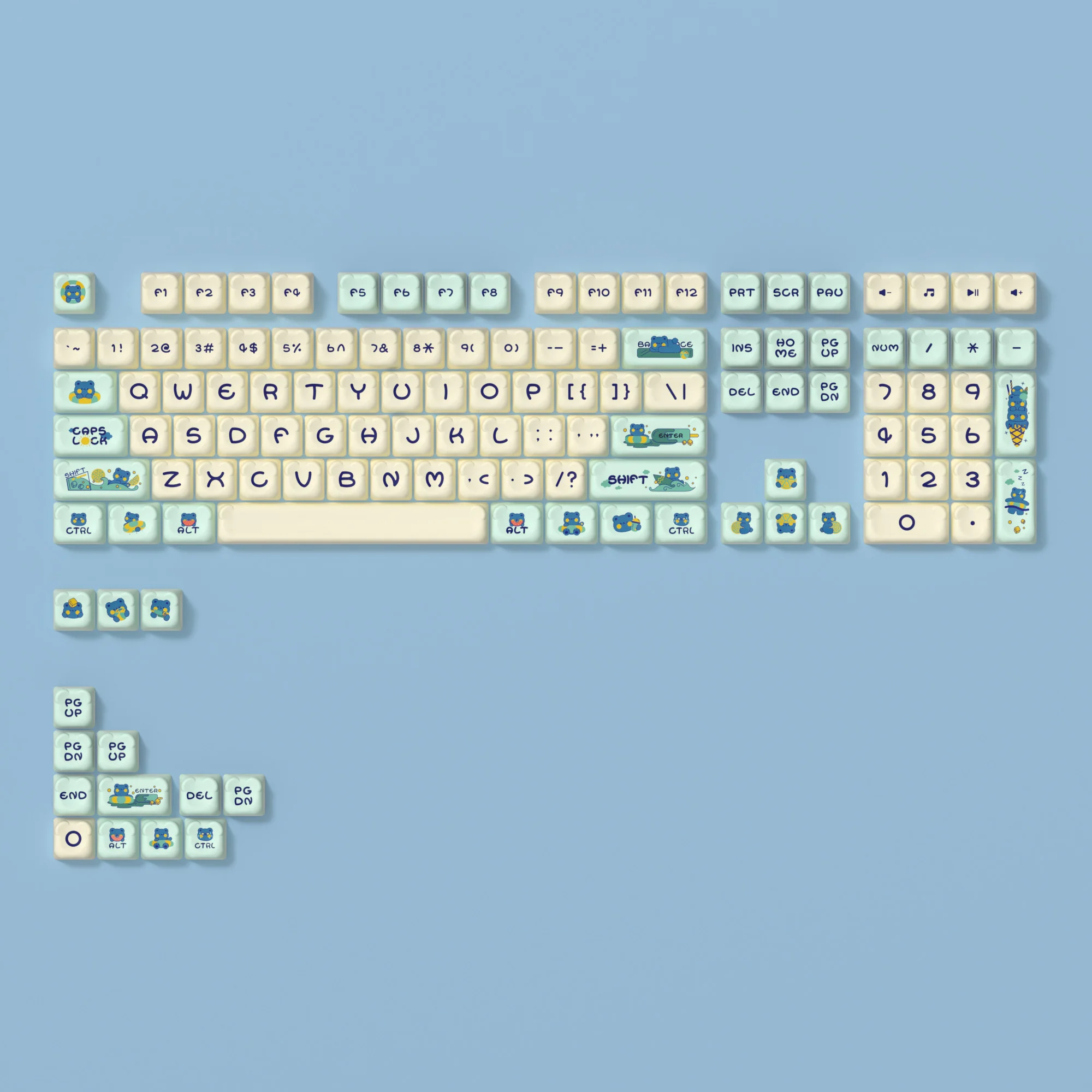 Bear Theme Tastenkappen Set (122 Tasten) - Image 15