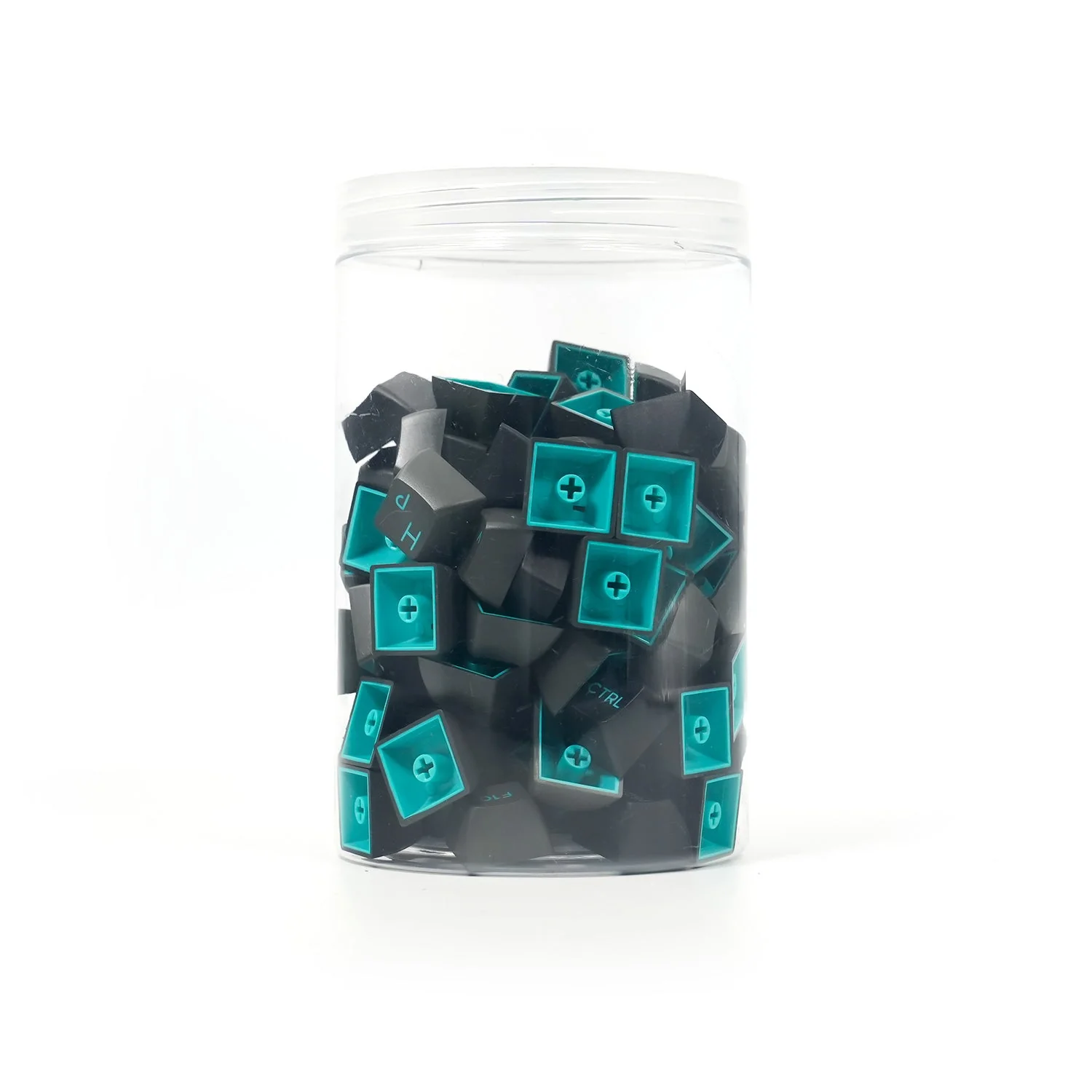 Black & Cyan Cyrillic Tastenkappen Set (98-Tasten) - Image 5