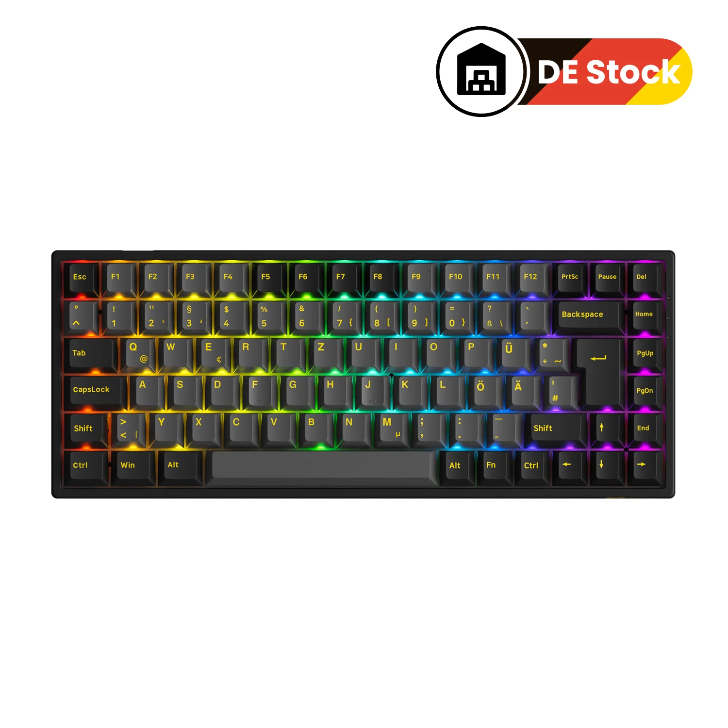 Black & Gold 3084B Plus ISO-DE - Akko V3 Cream Yellow Pro - Image 10