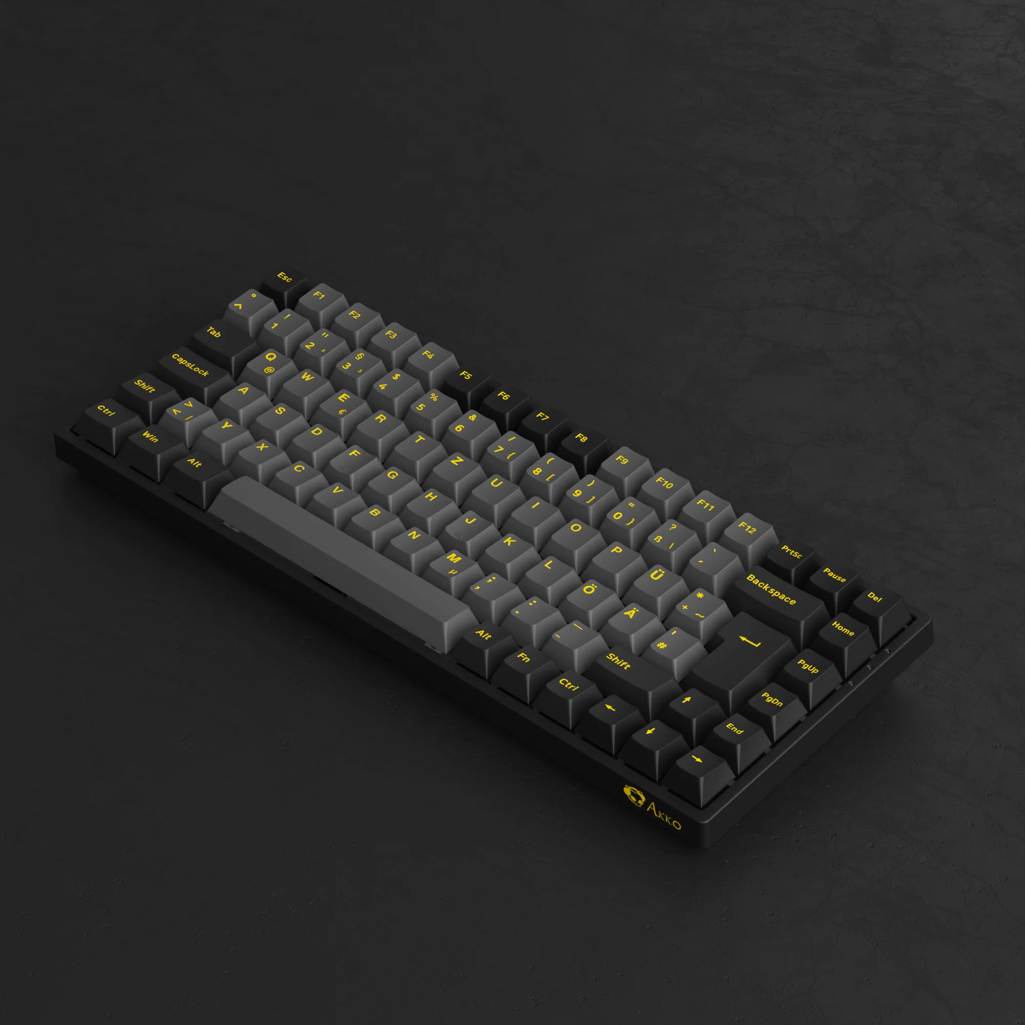 Black & Gold 3084B Plus ISO-DE - Akko V3 Cream Yellow Pro - Image 6