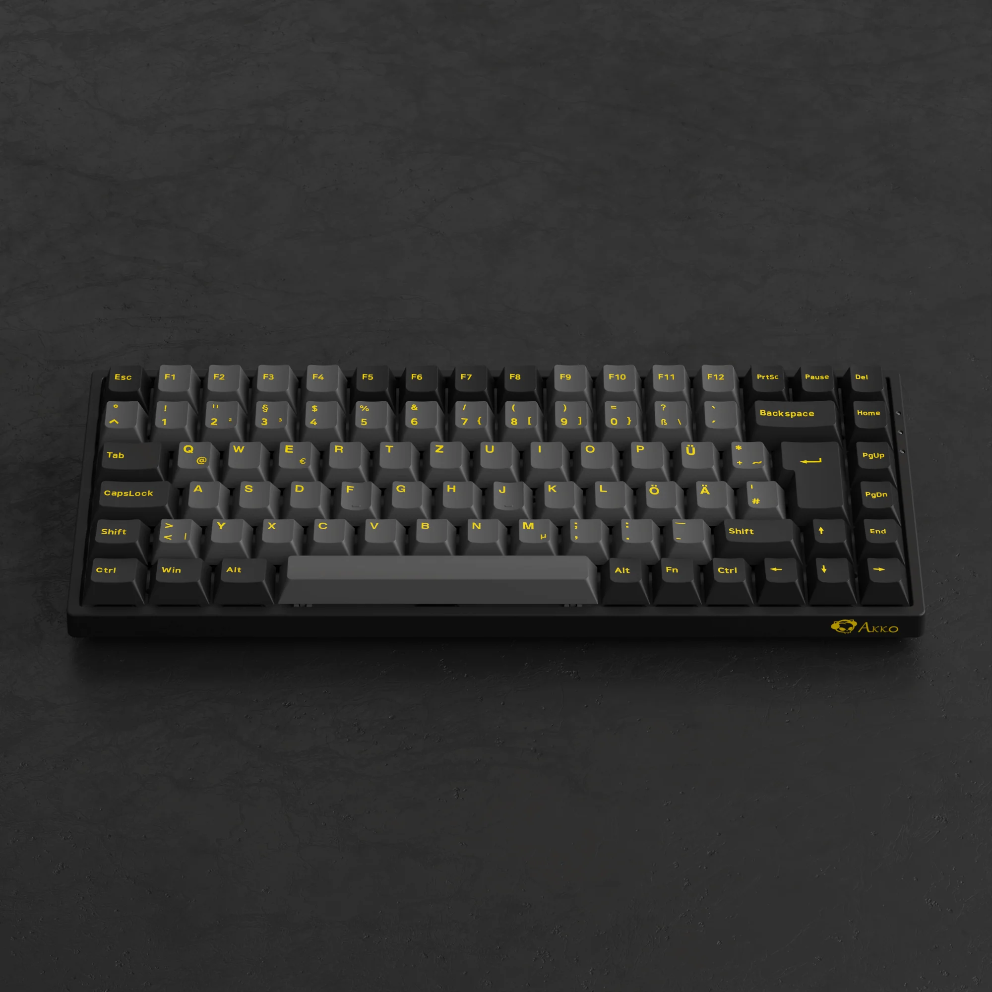 Black & Gold 3084B Plus ISO-DE - Akko V3 Cream Yellow Pro - Image 8