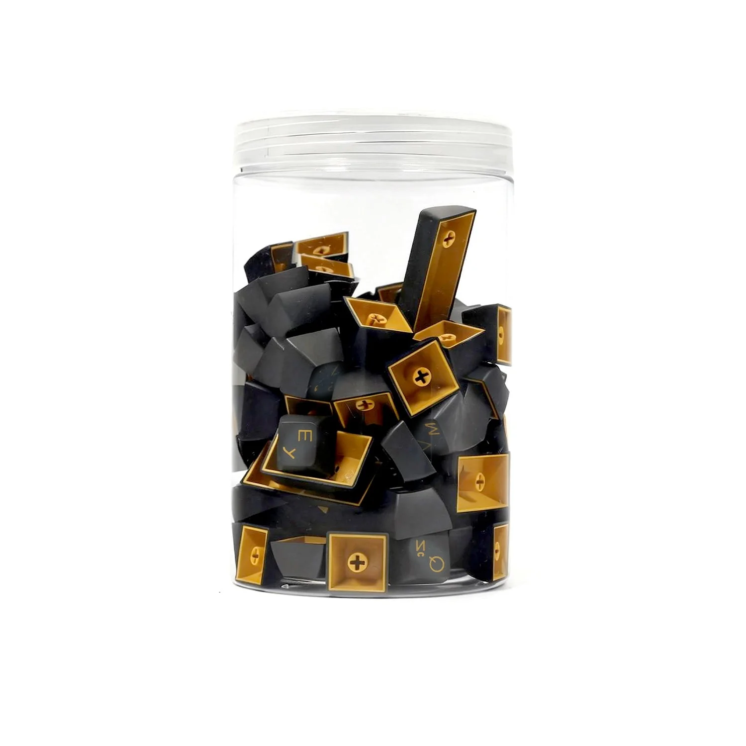 Black & Gold Cyrillic Tastenkappen Set (98-Tasten) - Image 4