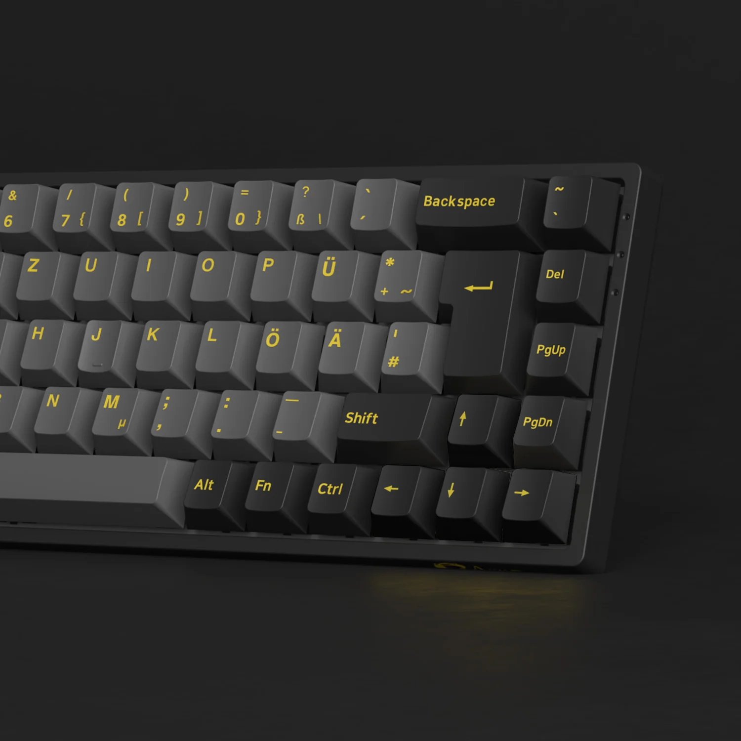 Black & Gold ISO Nordic Tastenkappen Set (76-Tasten) - Image 8