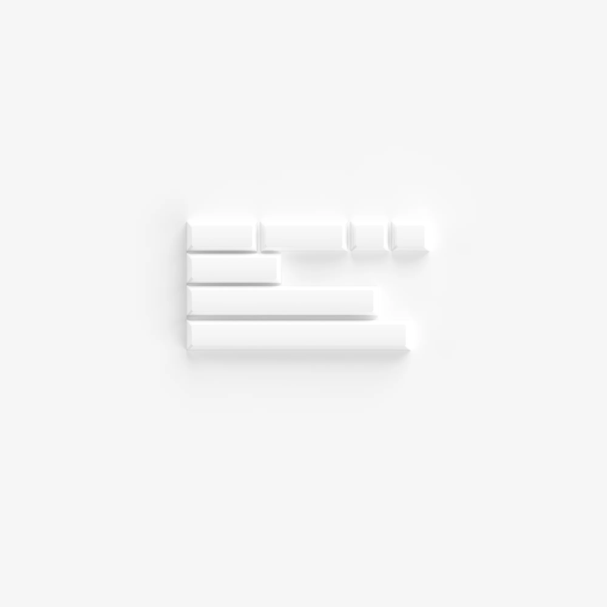 Black on White ABS SAL Tastenkappen Set (195 Tasten) - Image 7