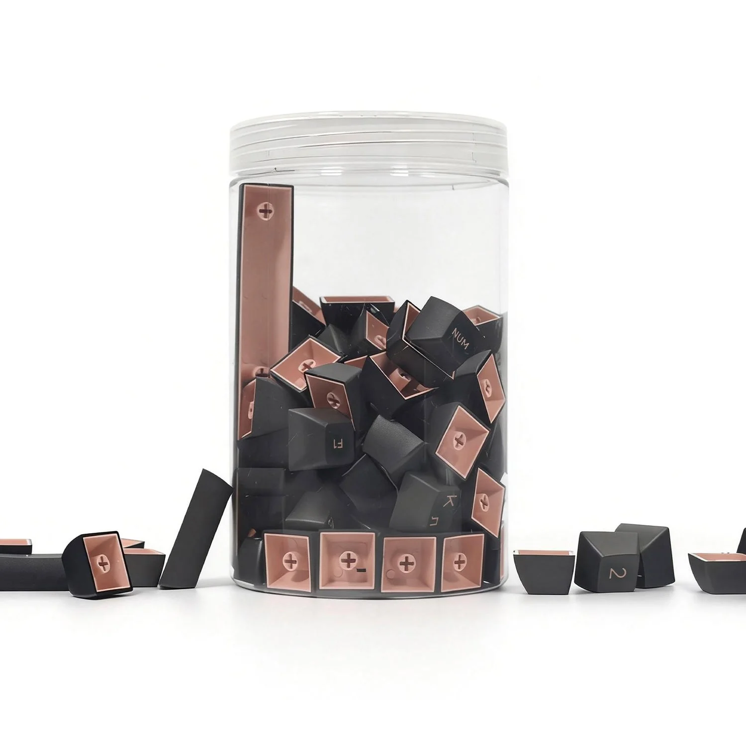 Black & Pink Cyrillic Tastenkappen Set (110-Tasten) - Image 5