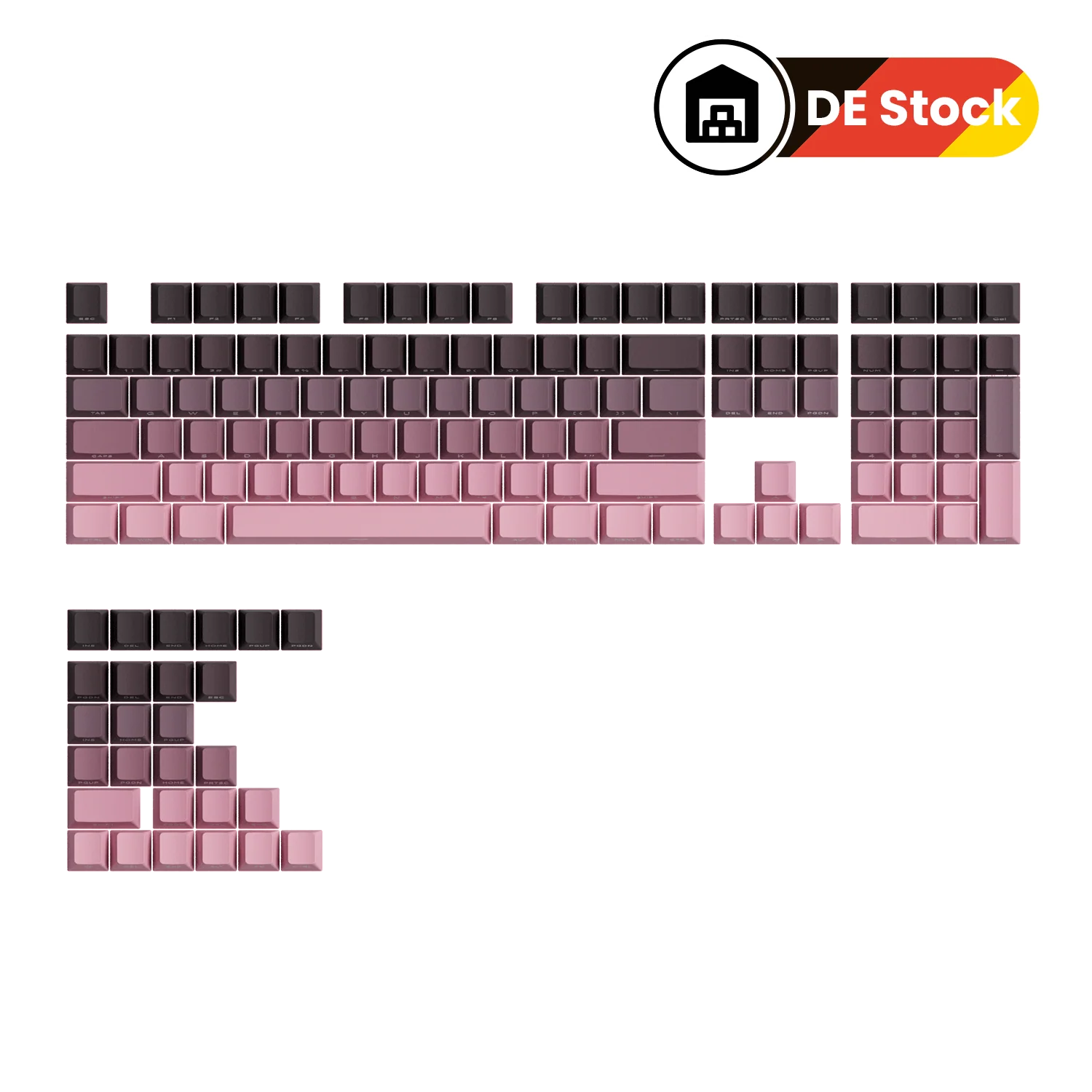 Black & Pink Gradient Tastenkappen Set (135-Tasten) - Image 11