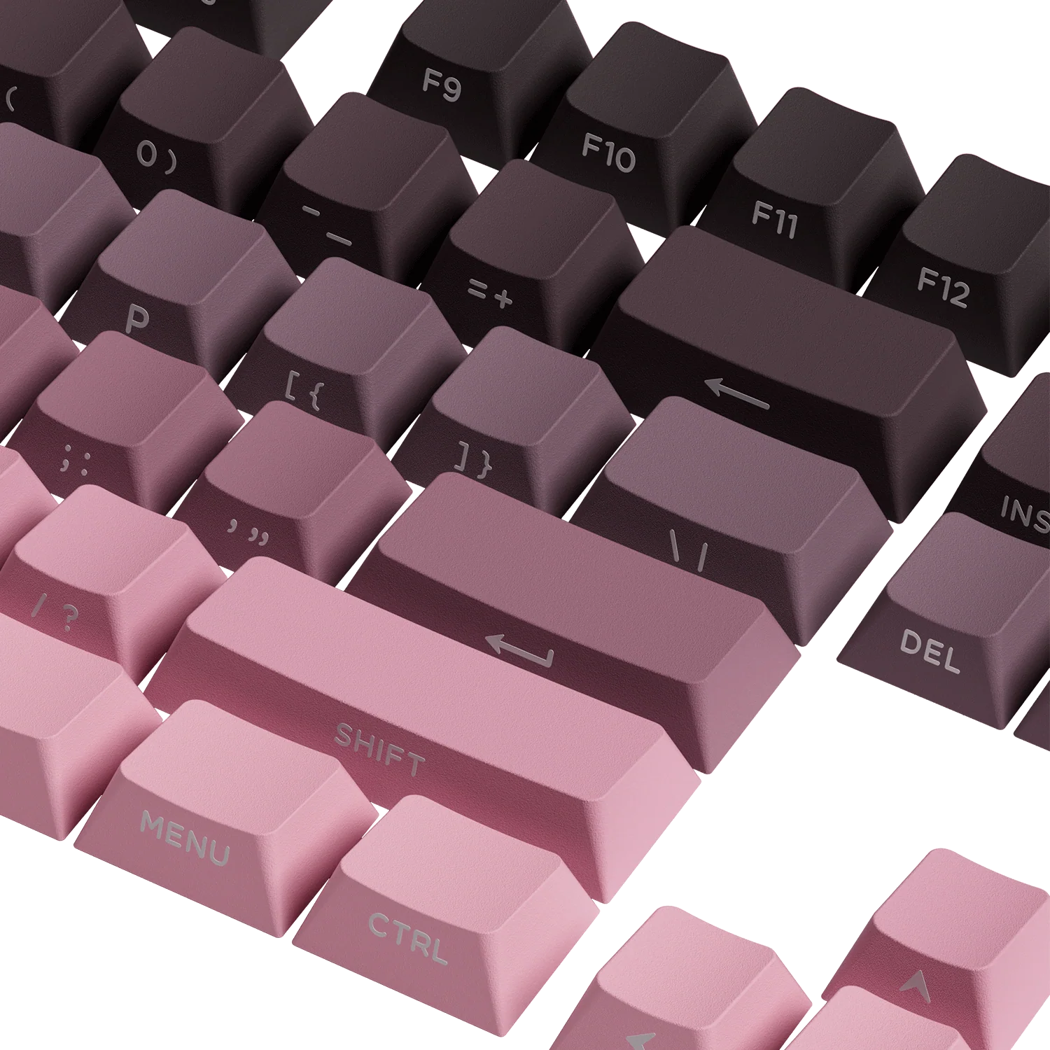 Black & Pink Gradient Tastenkappen Set (135-Tasten) - Image 3