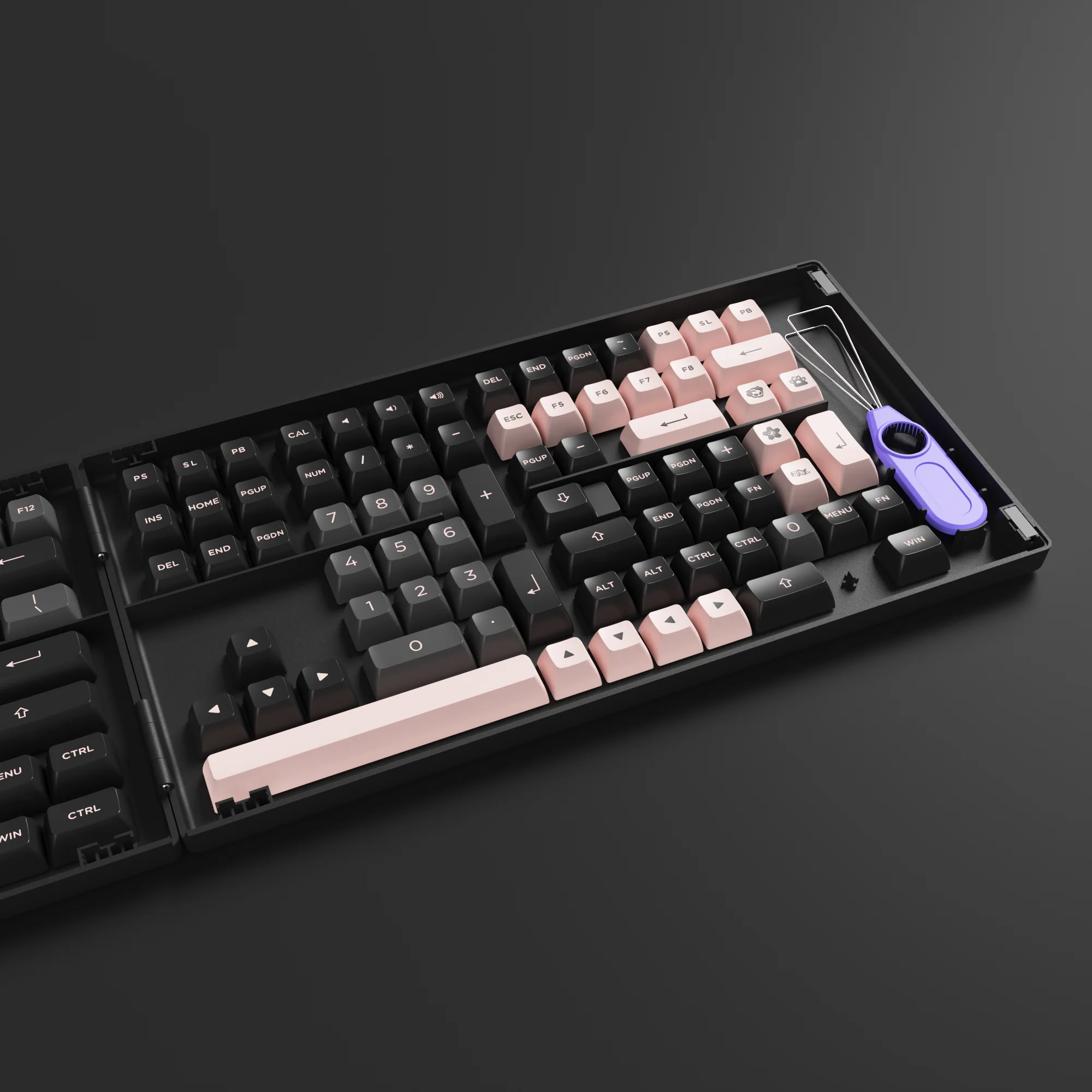 Black & Pink Tastenkappen Set (158 Tasten) - Image 8