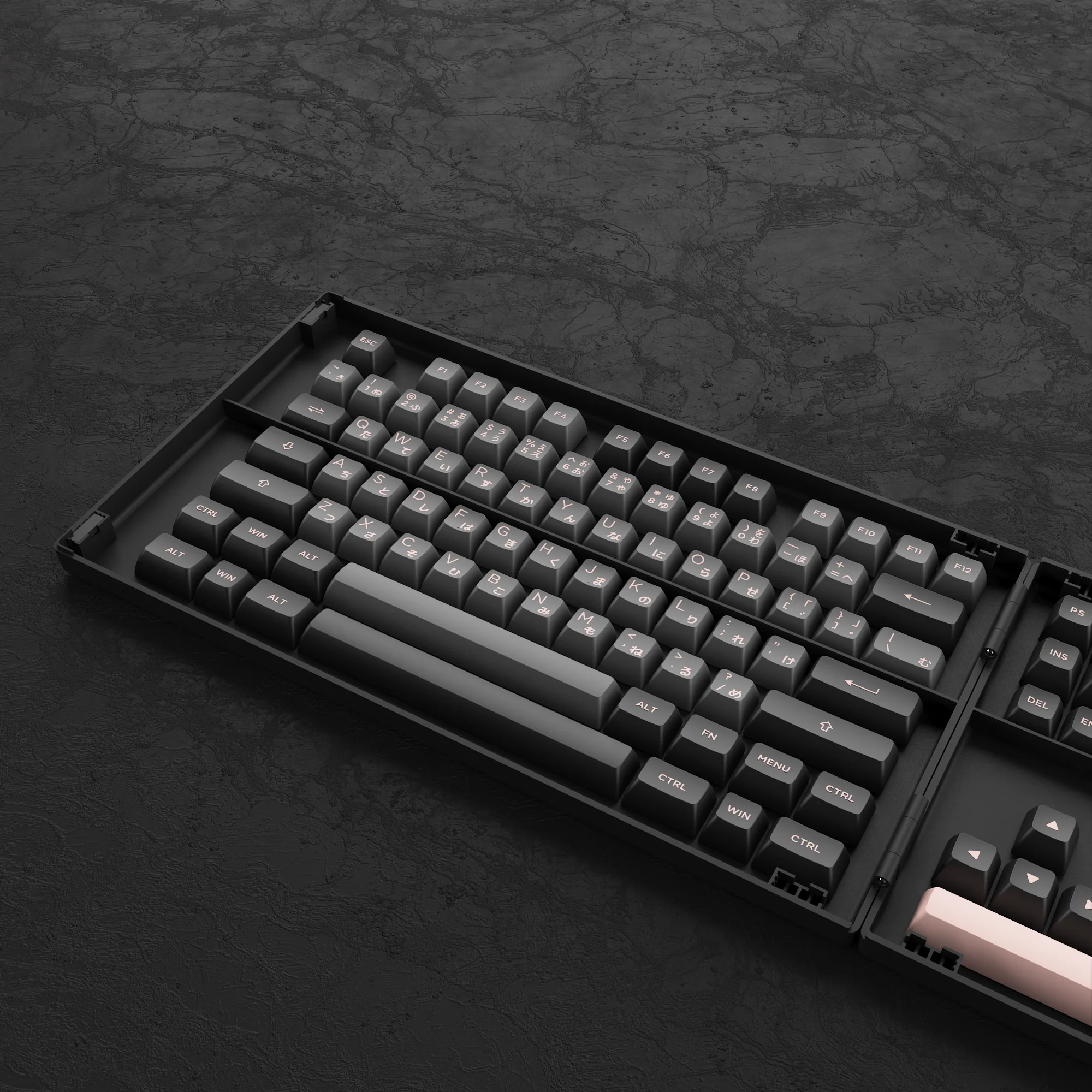 Black & Pink Tastenkappen Set Hiragana Version (158 Tasten) - Image 8