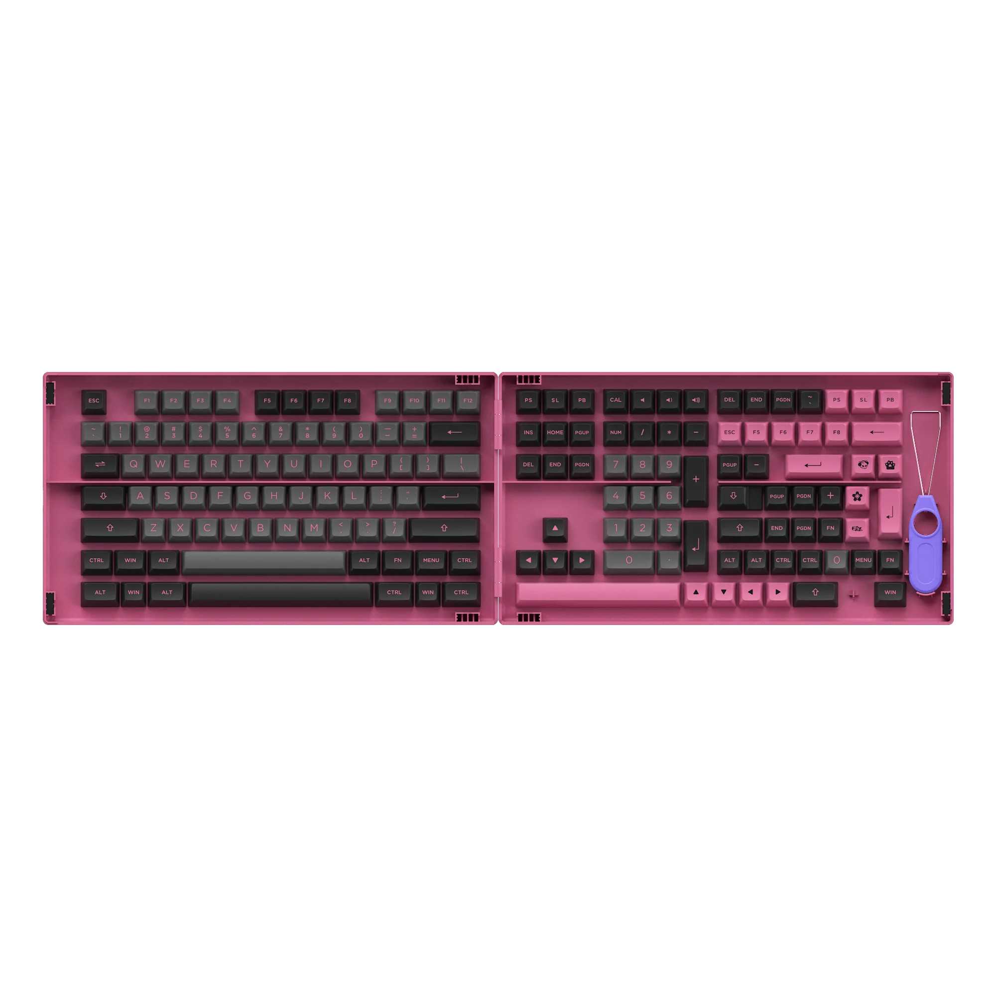 Black & Rose Tastenkappen Set (197 Tasten)