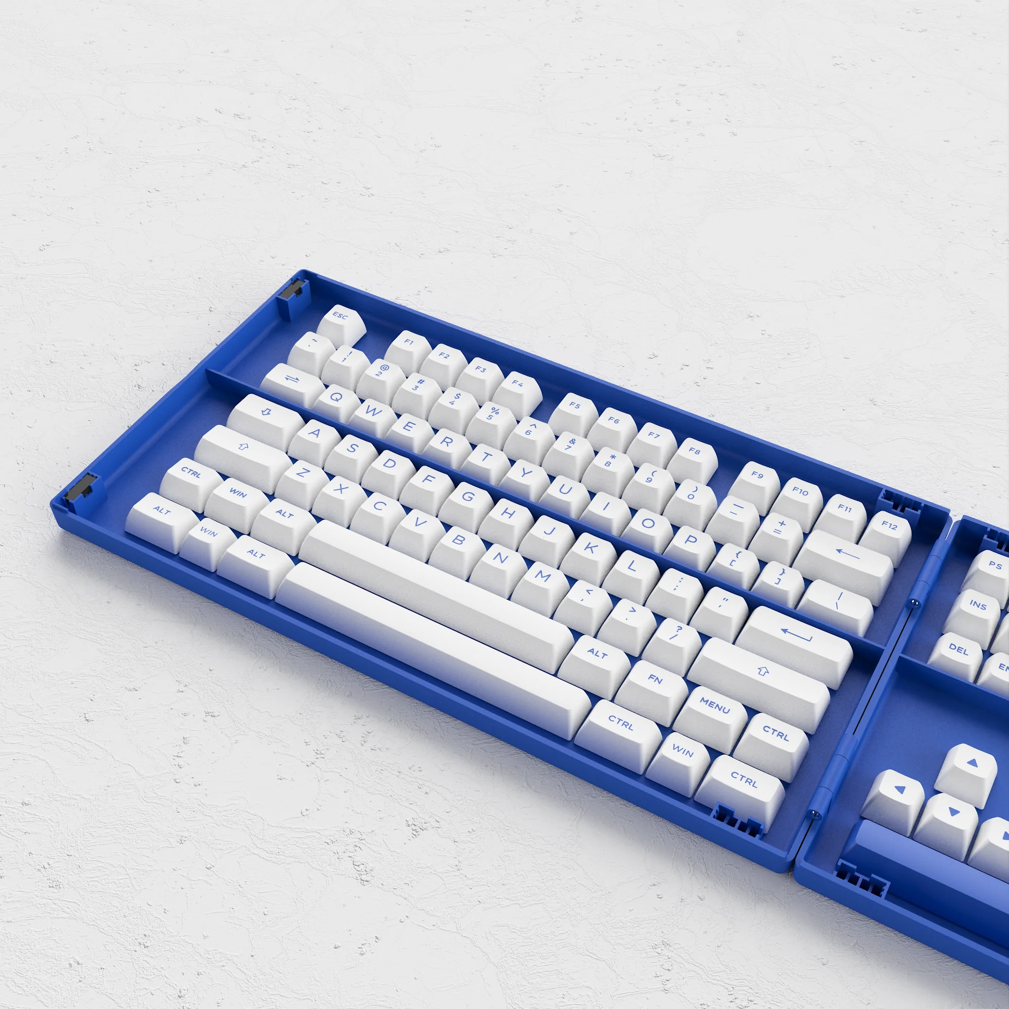 Blue on White Tastenkappen Set (PBT, 197 Tasten) - Image 7