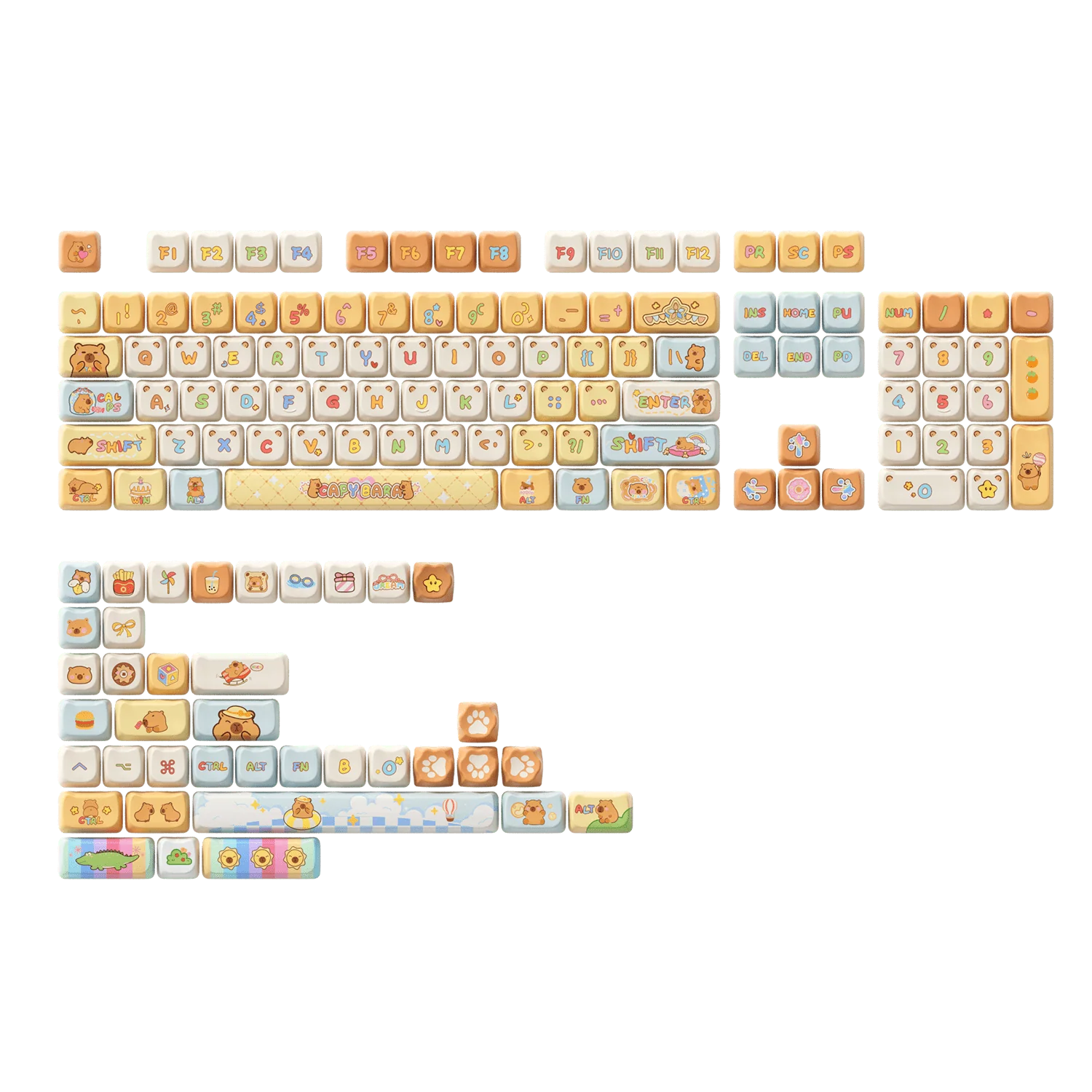 Capybara Tastenkappen Set (142 Tasten) - Image 10