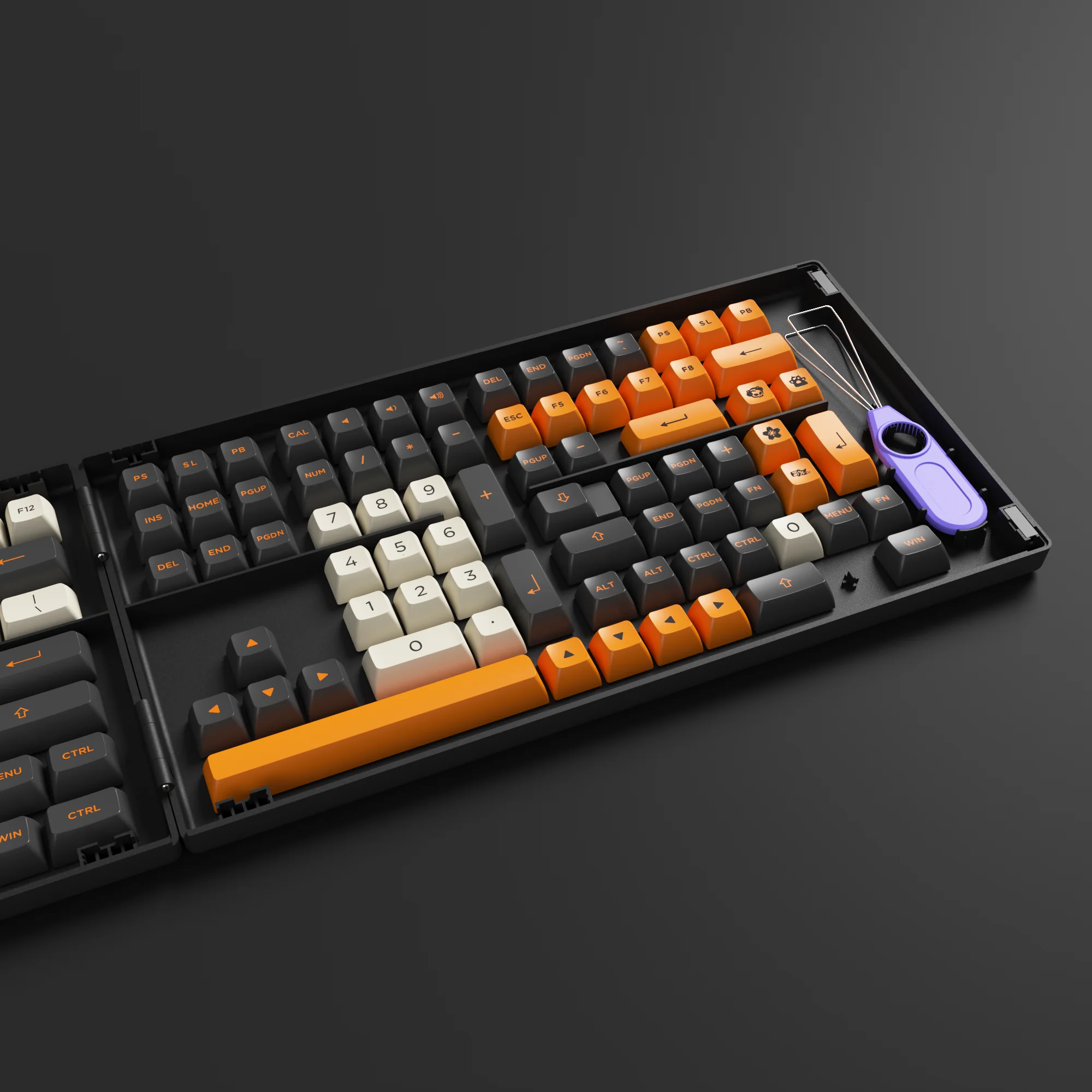 Carbon Retro Tastenkappen Set - Image 12