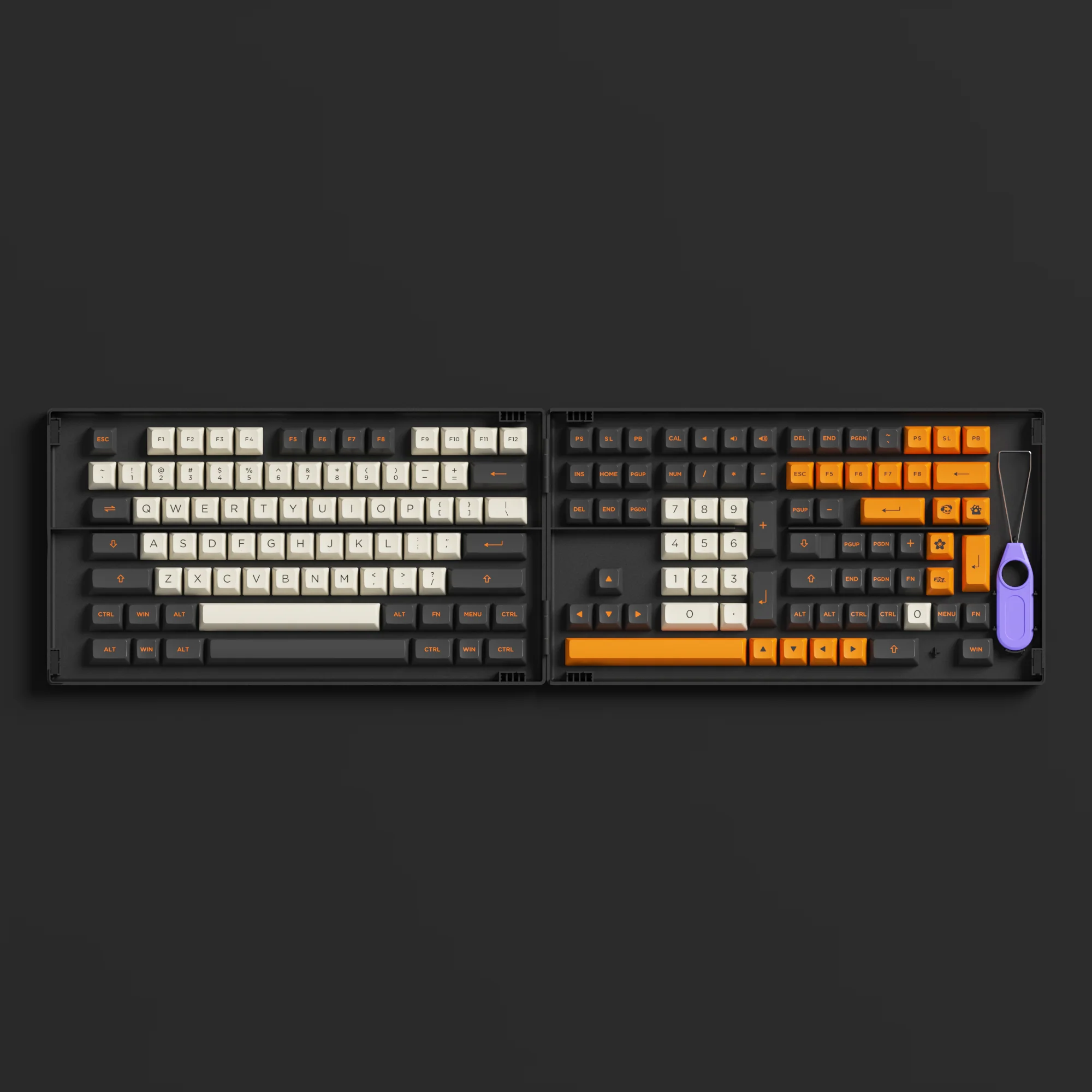 Carbon Retro Tastenkappen Set - Image 13