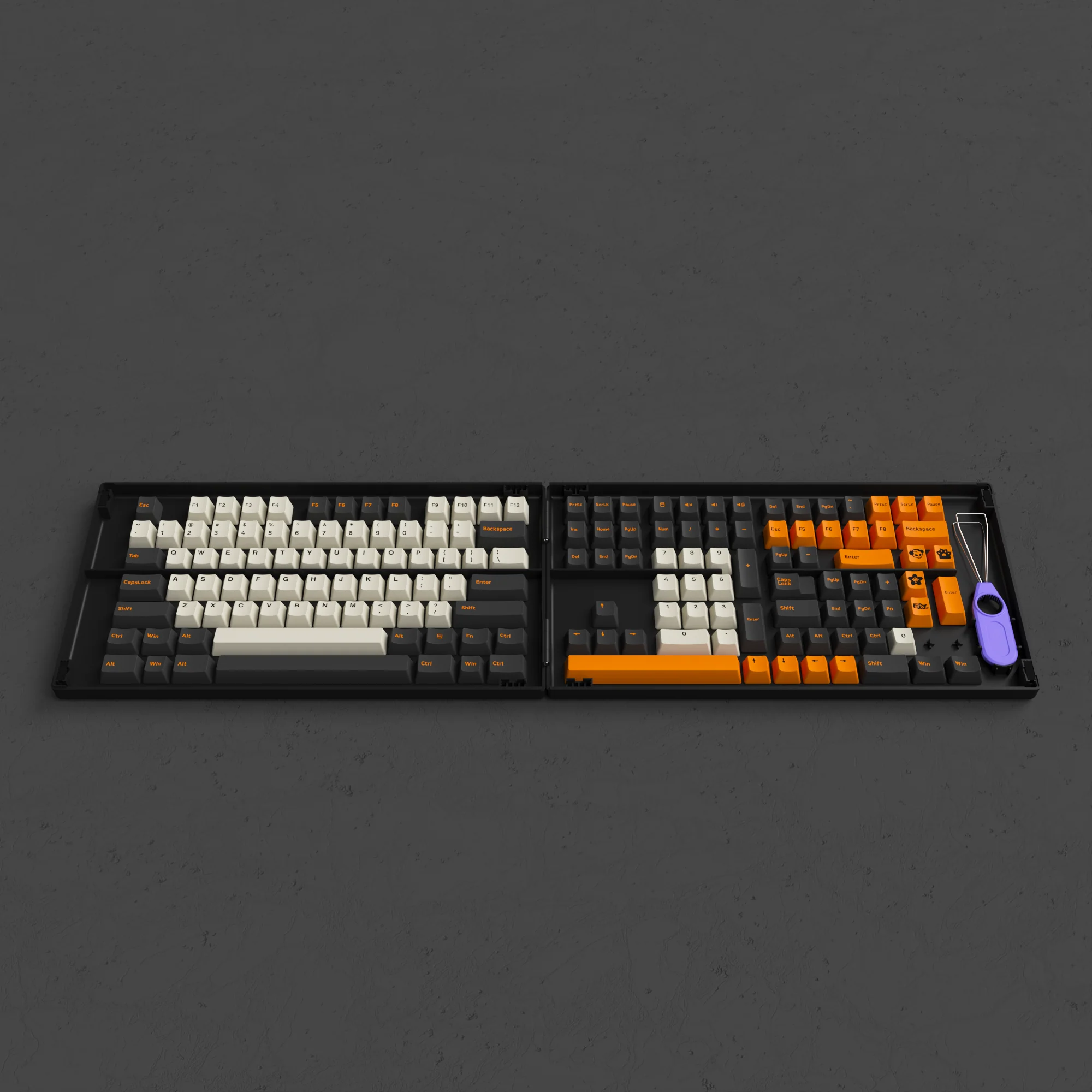 Carbon Retro Tastenkappen Set - Image 4