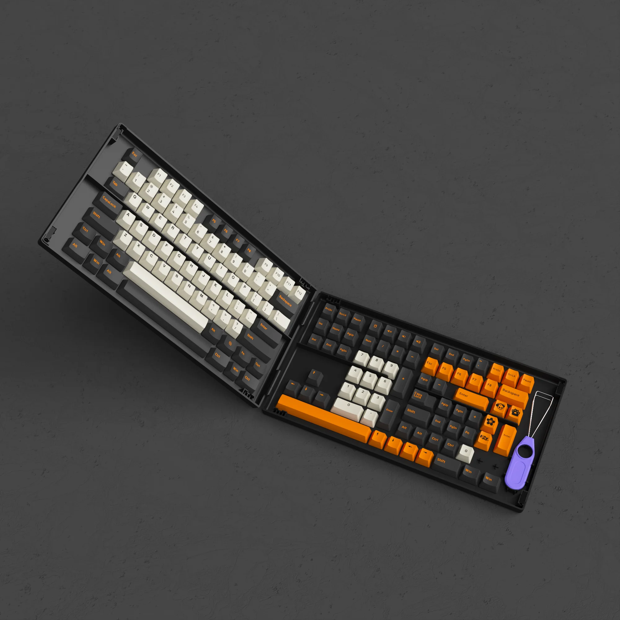 Carbon Retro Tastenkappen Set - Image 5