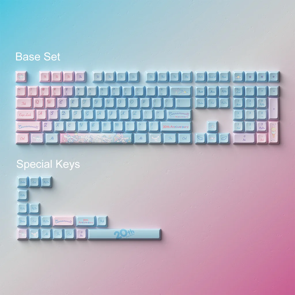 Cinnamoroll 20th Anniversary Rainbow Tastenkappen Set - Image 4