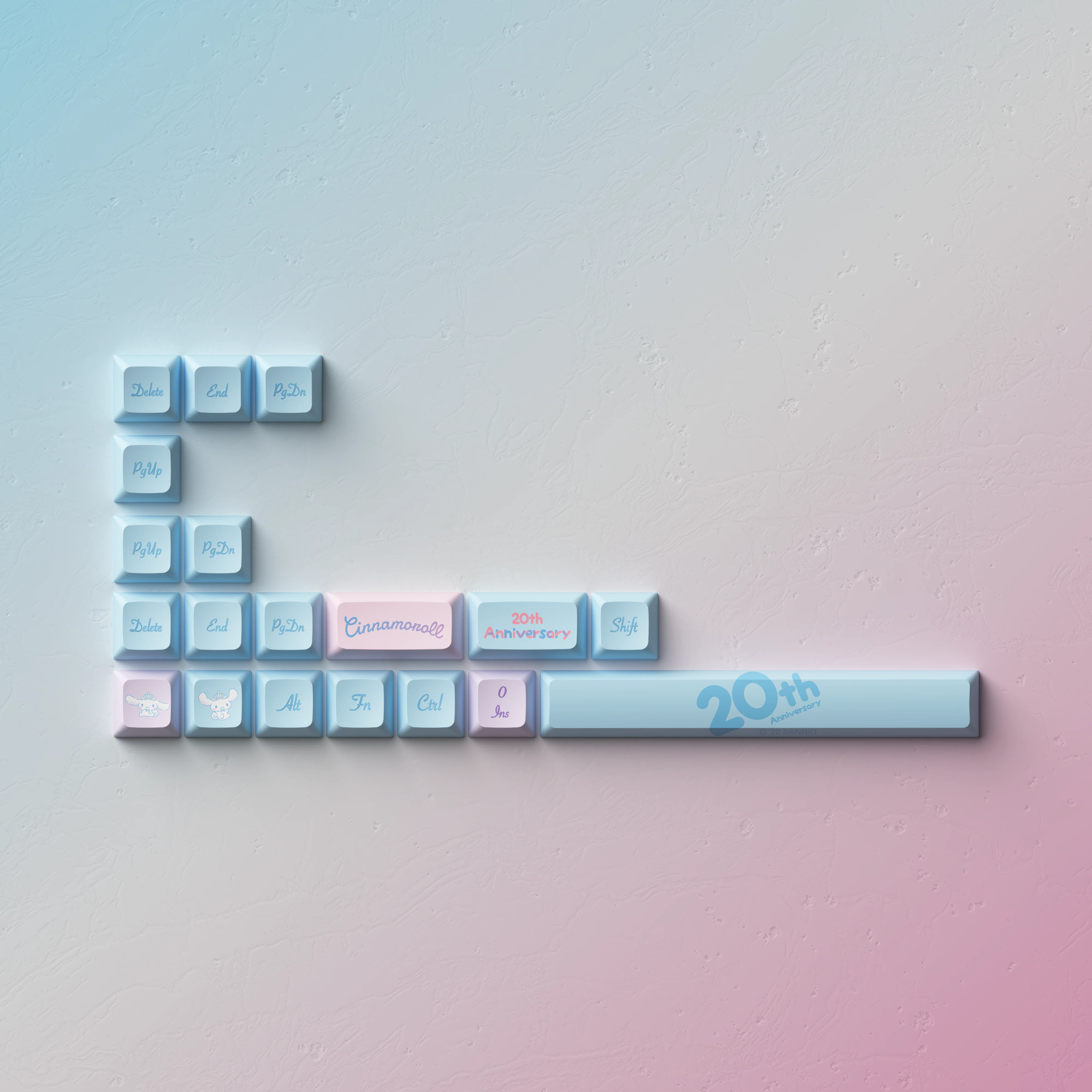 Cinnamoroll 20th Anniversary Rainbow Tastenkappen Set - Image 6