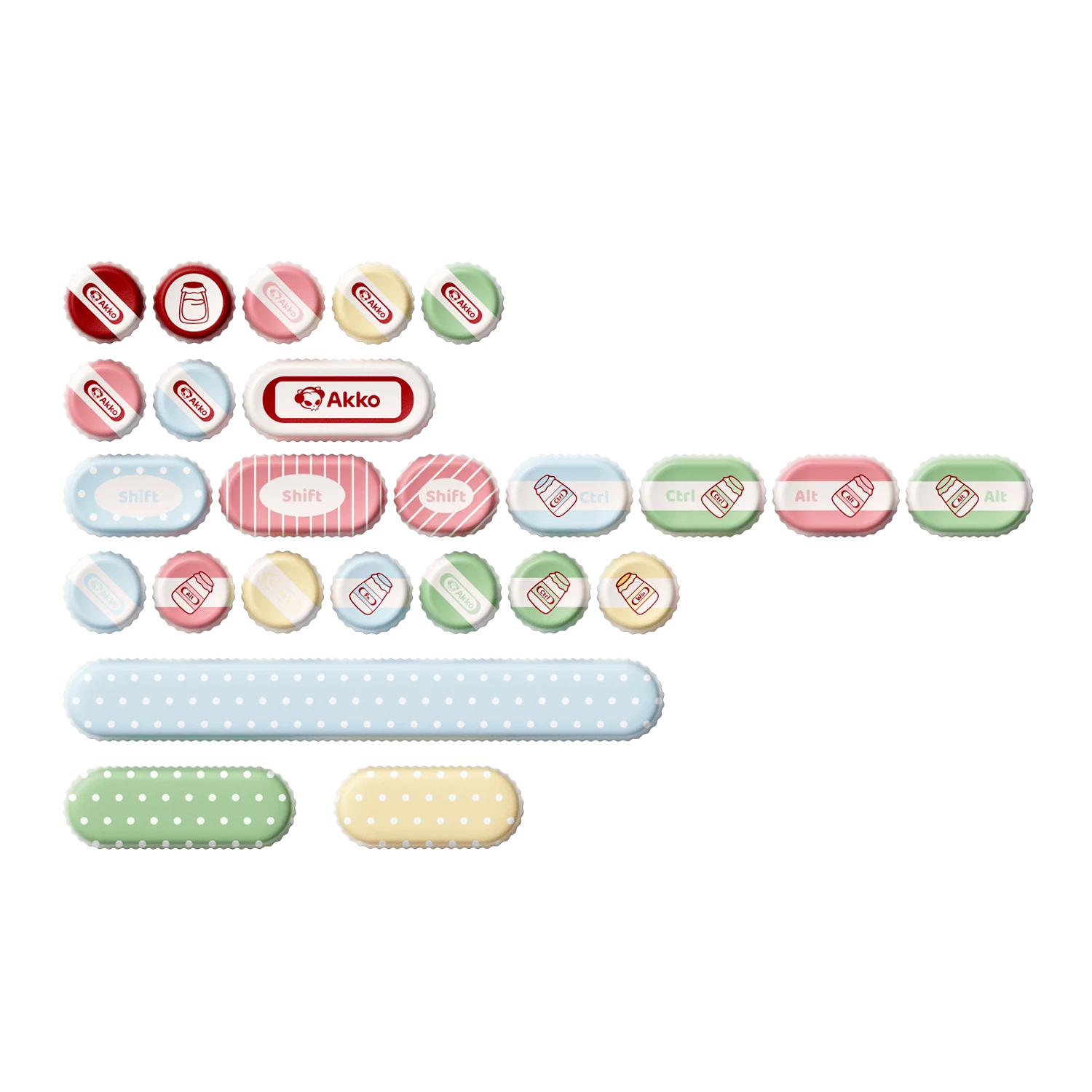 Classic BottleCap Tastenkappen Set (131-Tasten) - Image 11