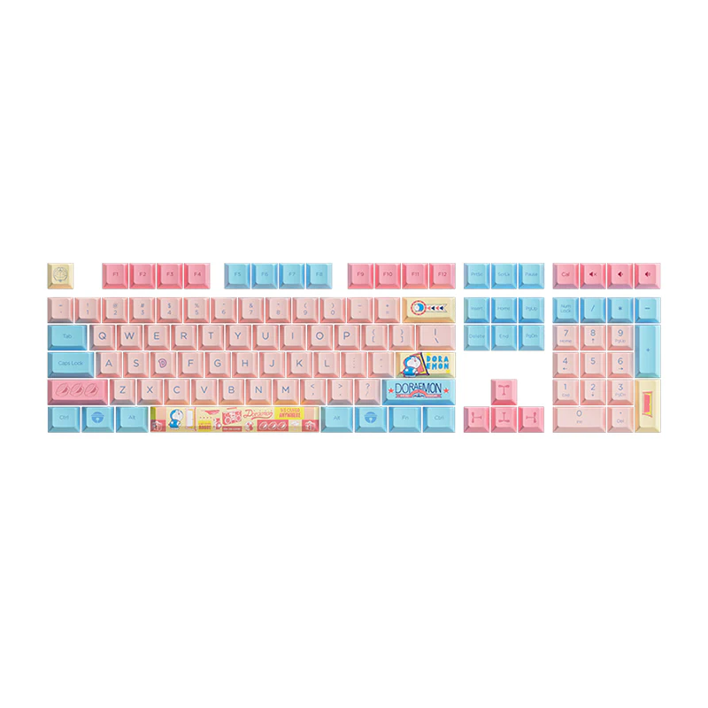 Doraemon Macaron Tastenkappen Set (136 Tasten) - Image 4