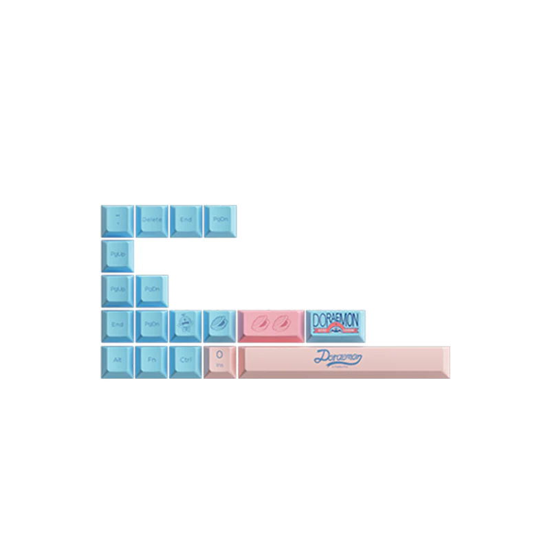Doraemon Macaron Tastenkappen Set (136 Tasten) - Image 5
