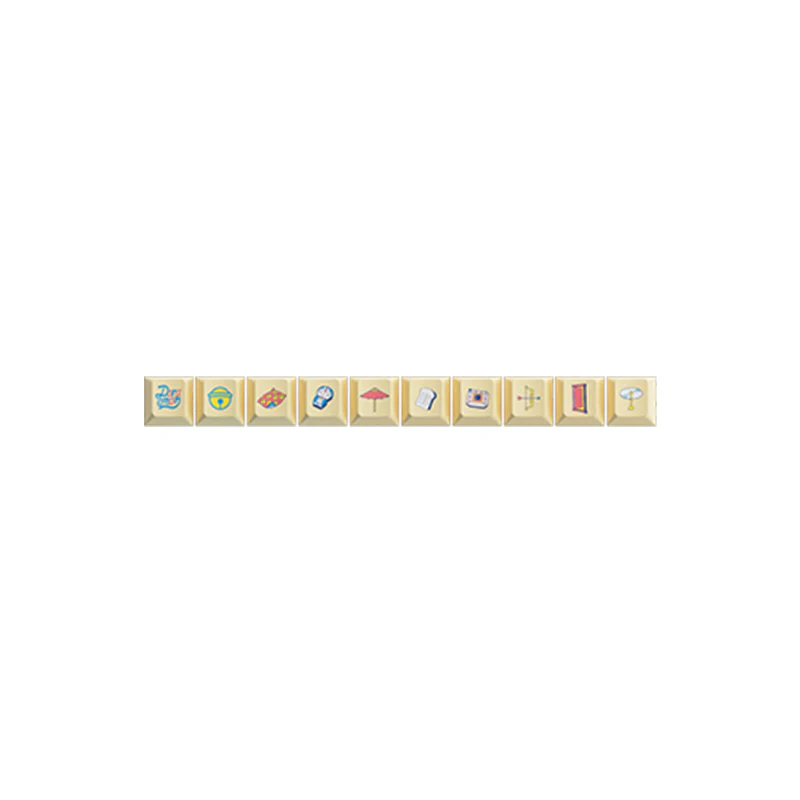 Doraemon Macaron Tastenkappen Set (136 Tasten) - Image 6
