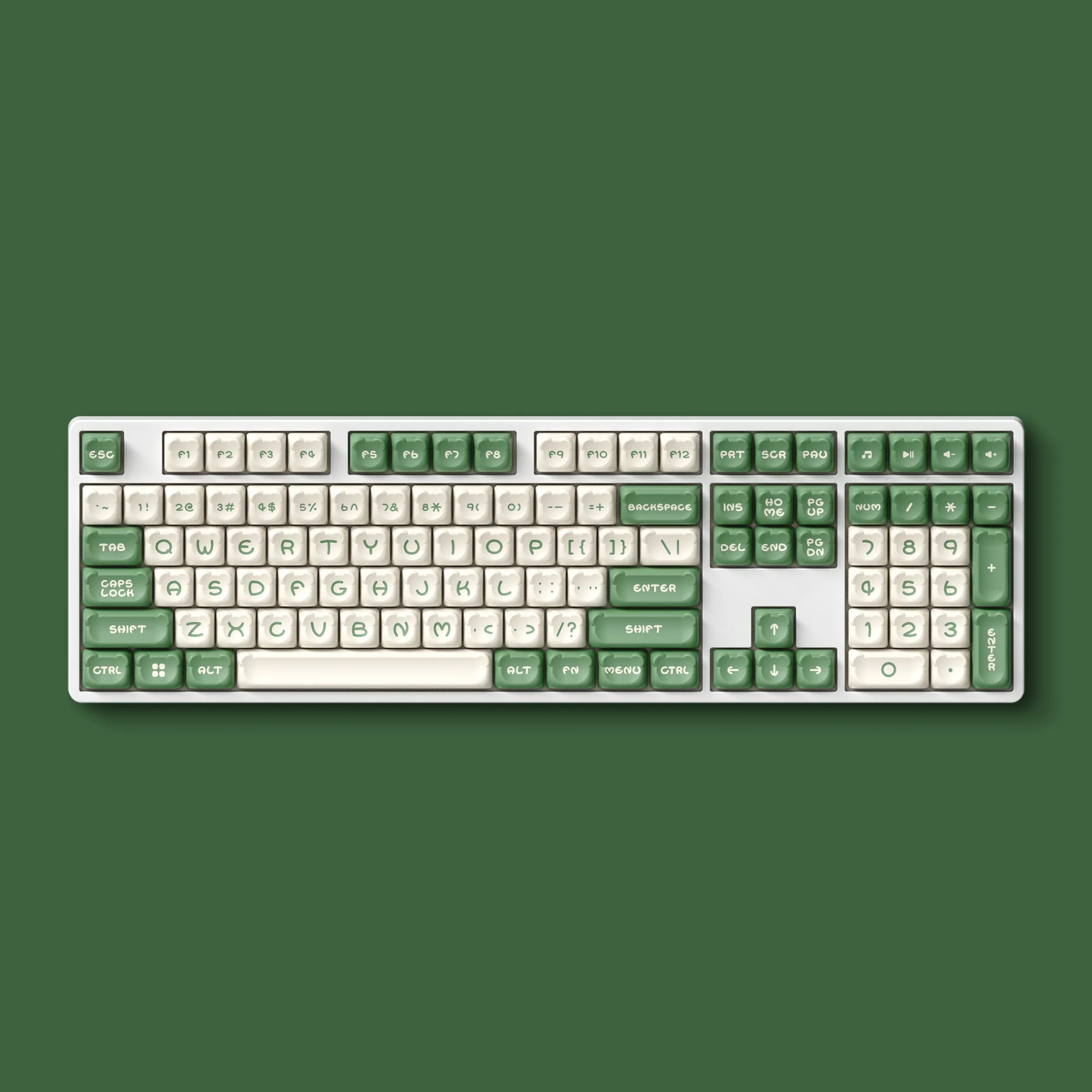 Matcha Bear Tastenkappen Set (122-Tasten) - Image 3