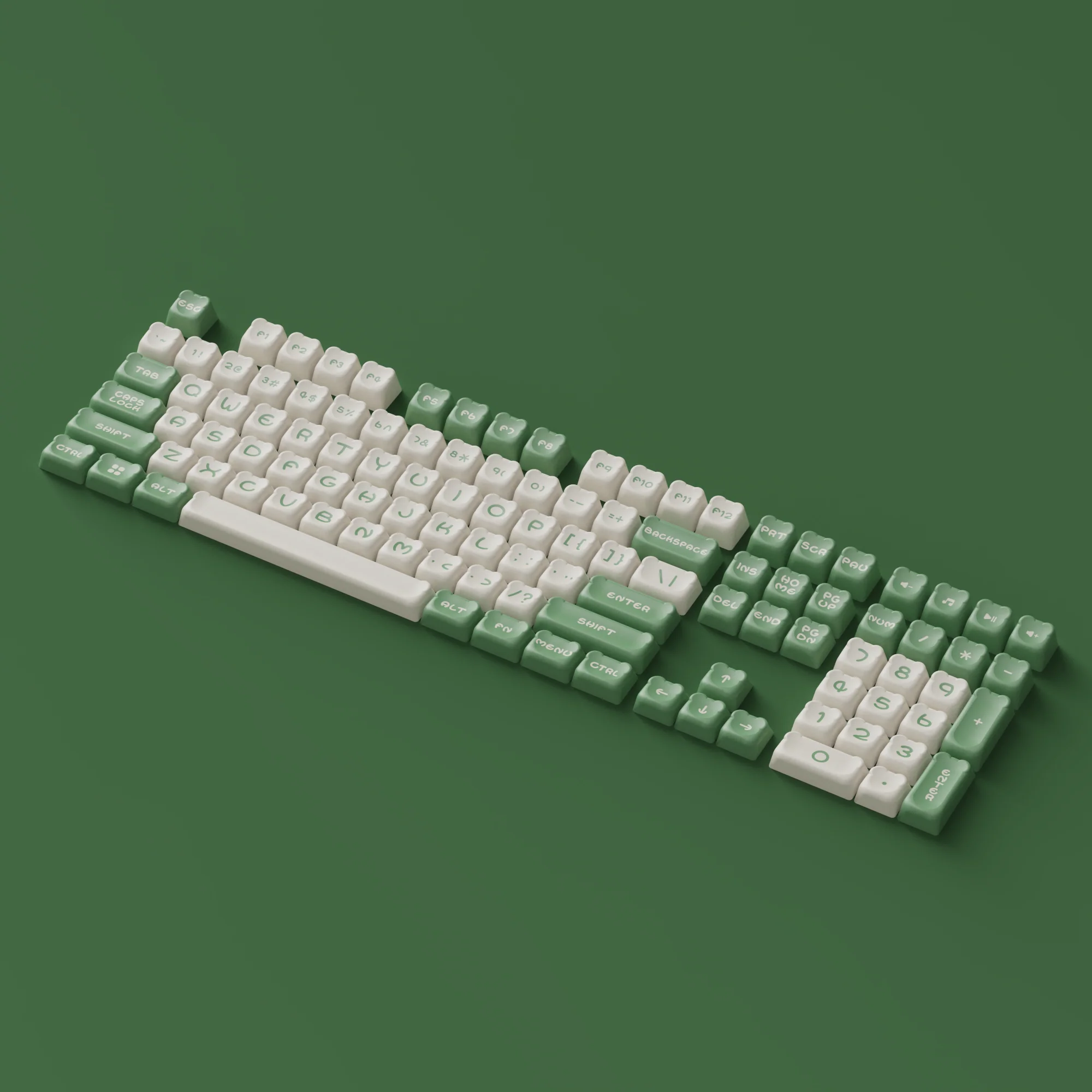 Matcha Bear Tastenkappen Set (122-Tasten) - Image 5