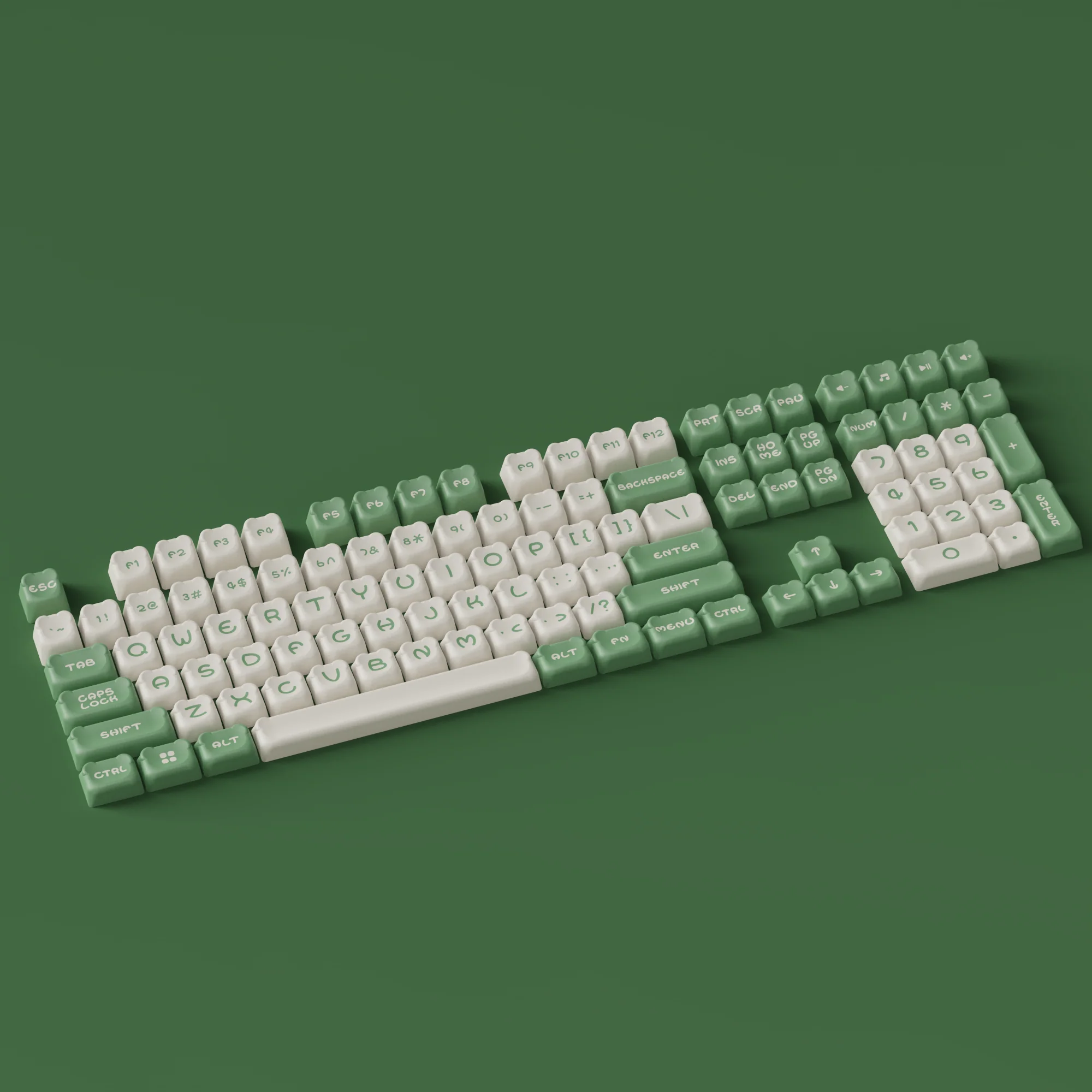 Matcha Bear Tastenkappen Set (122-Tasten) - Image 6