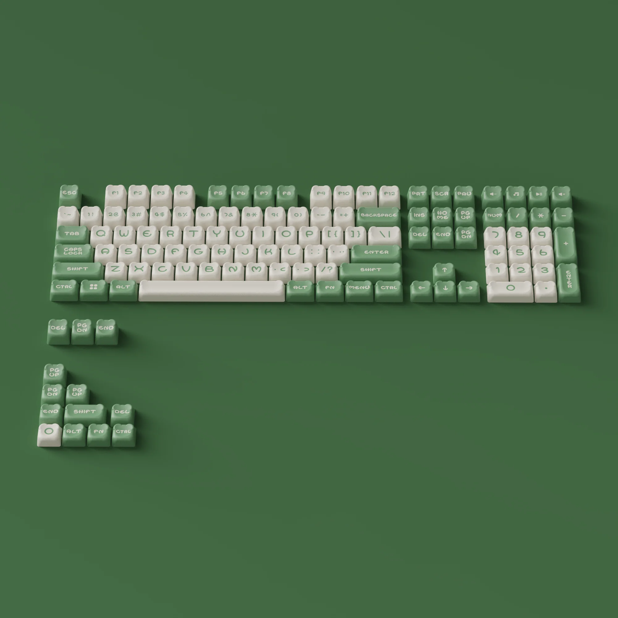 Matcha Bear Tastenkappen Set (122-Tasten) - Image 9