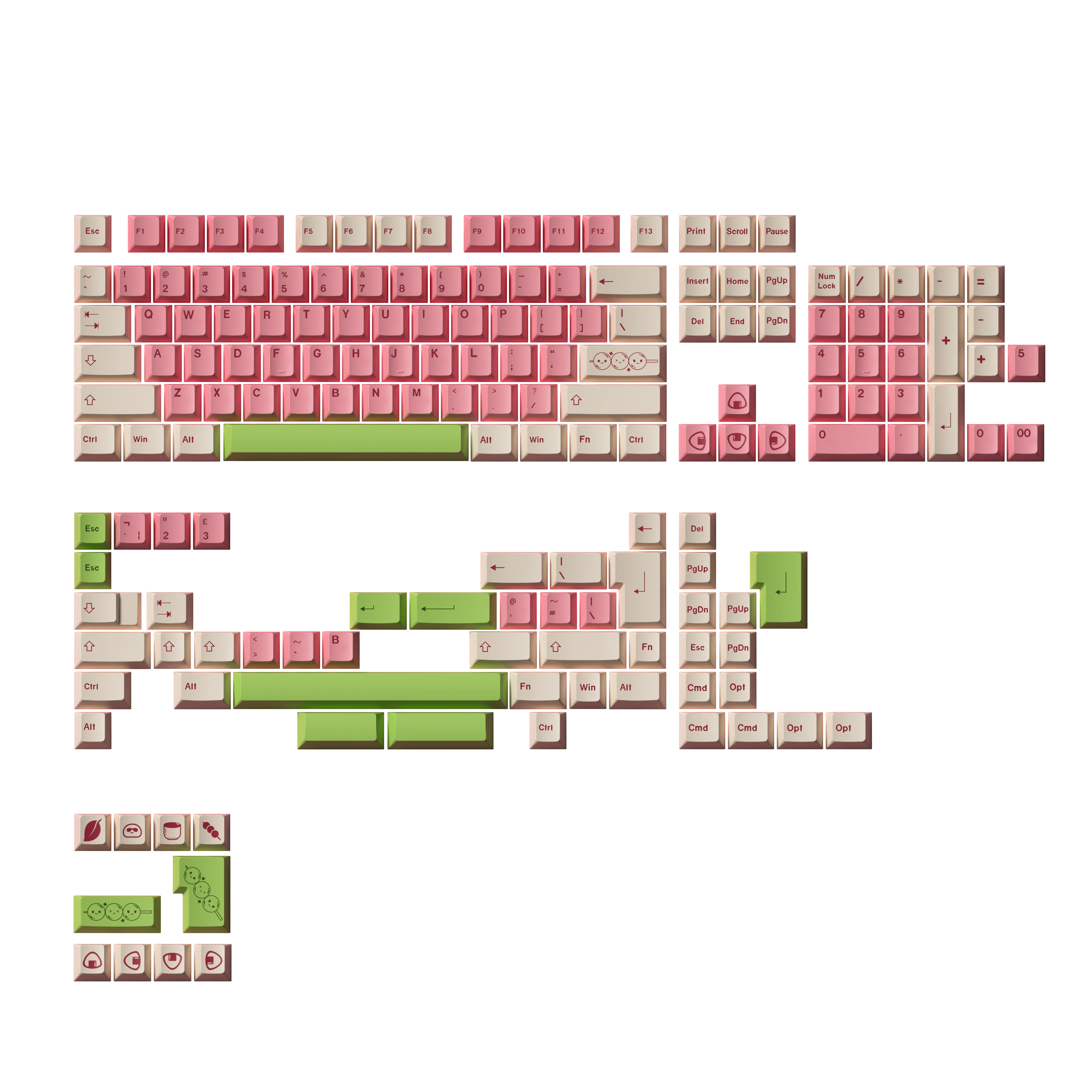 Mochi & Dango Tastenkappen Set (170 Tasten)