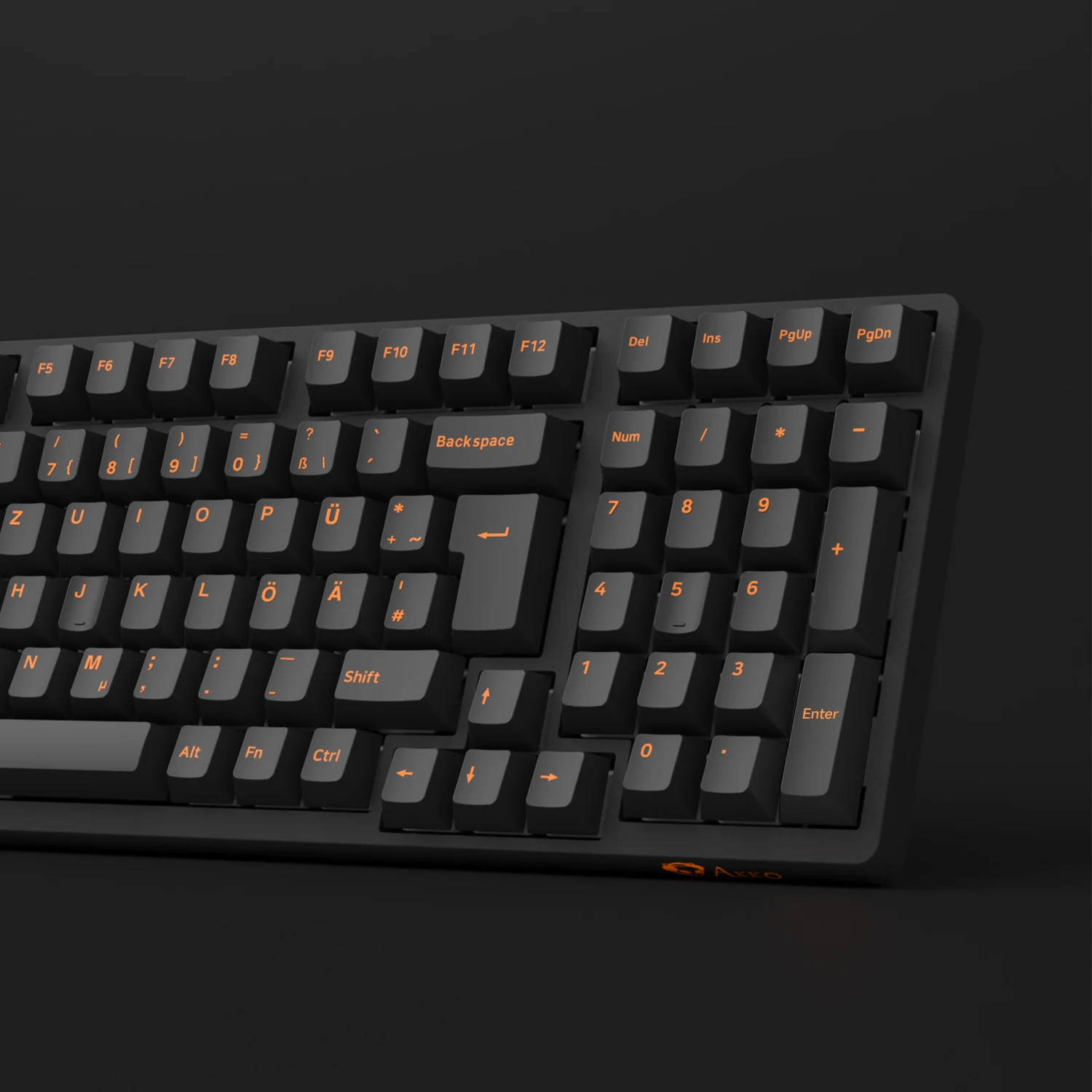 Orange on Black ISO DE Tastenkappen Set (119-Tasten) - Image 10