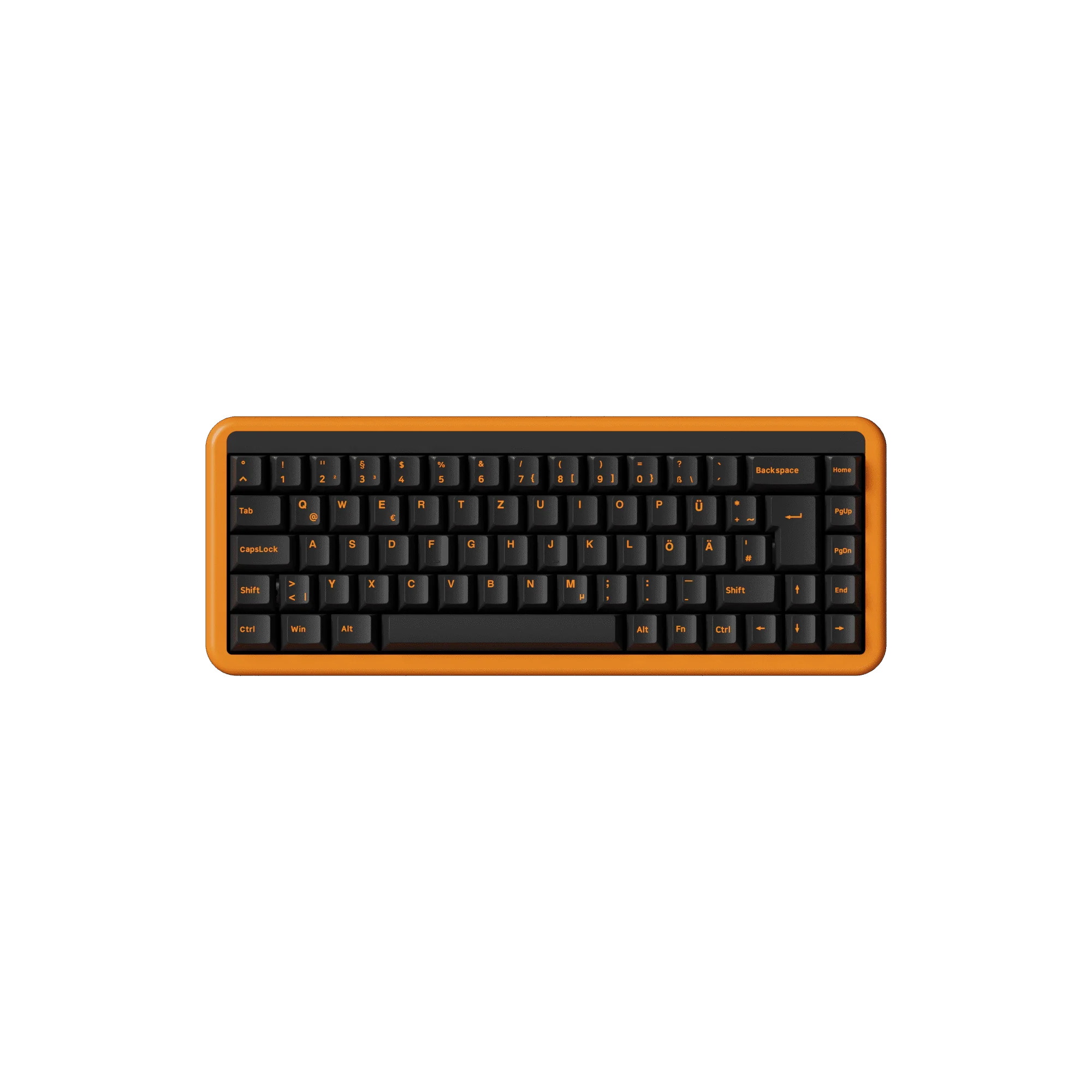 Orange on Black ISO-DE/UK/Nordic Tastenkappen Set (210-Tasten) - Image 4