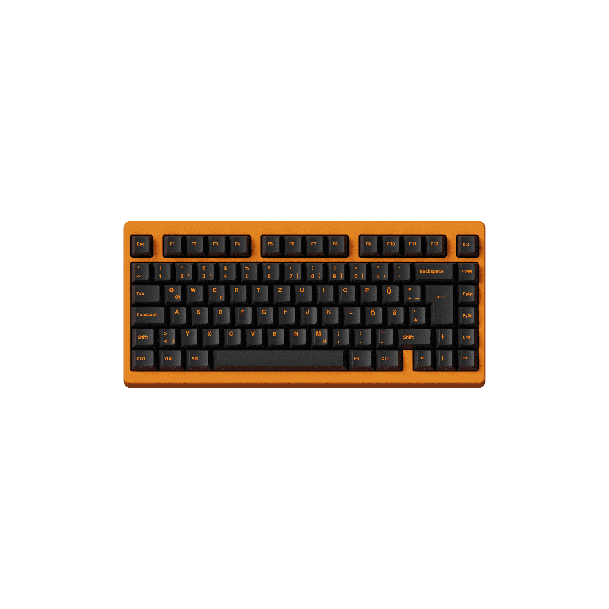 Orange on Black ISO-DE/UK/Nordic Tastenkappen Set (210-Tasten) - Image 6