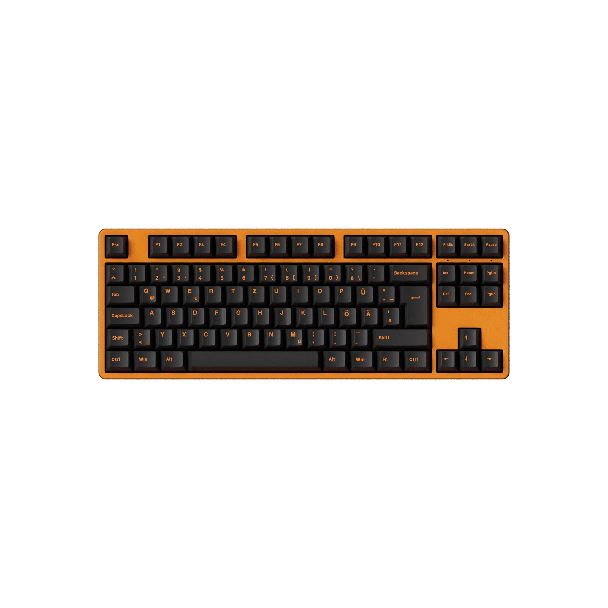 Orange on Black ISO-DE/UK/Nordic Tastenkappen Set (210-Tasten) - Image 8