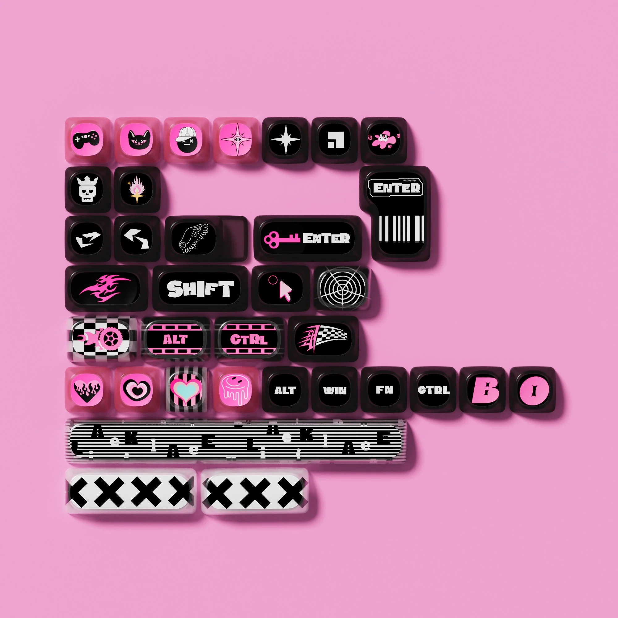 Pink Phantom Tastenkappen Set (139 Tasten) - Image 7