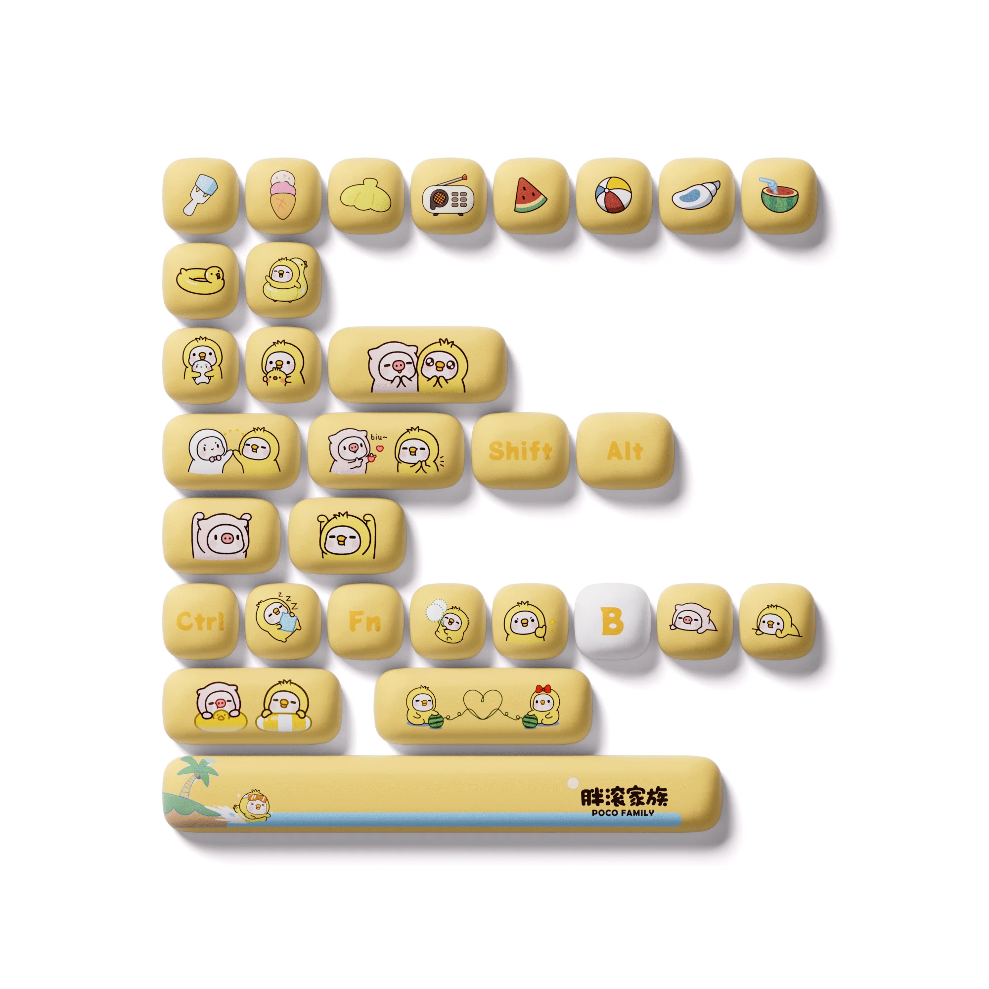 POCO Duck Tastenkappen Set (136-Tasten) - Image 13