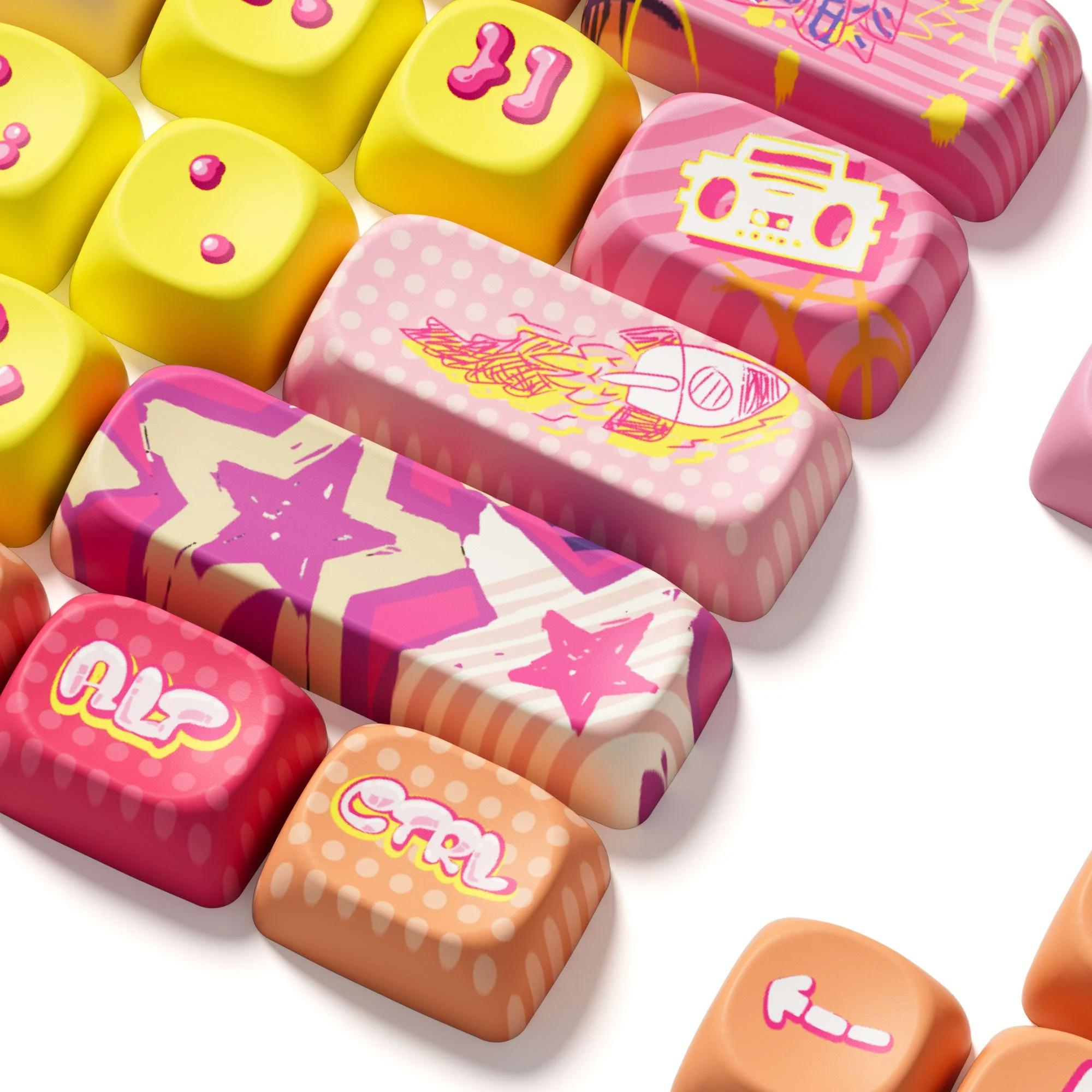 Rainbow Candy Tastenkappen Set (140 Tasten) - Image 4