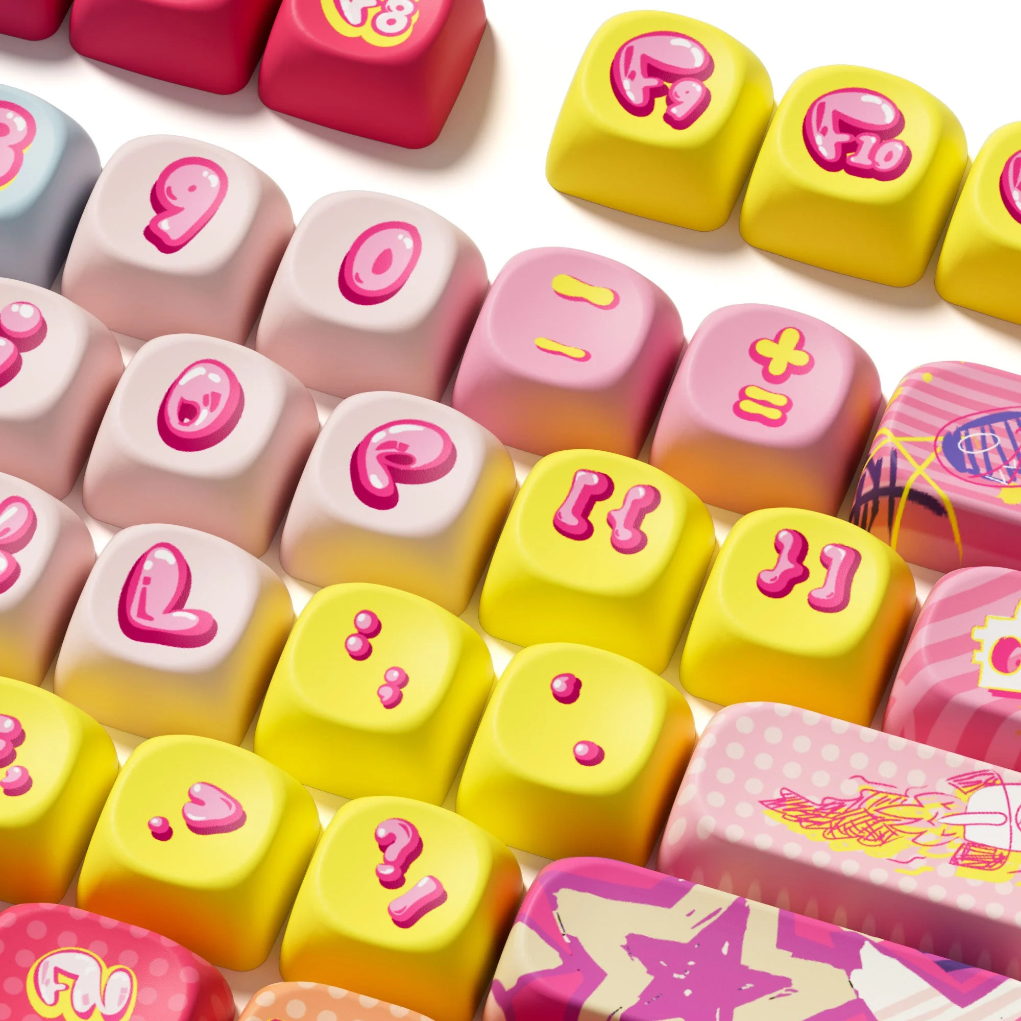Rainbow Candy Tastenkappen Set (140 Tasten) - Image 6