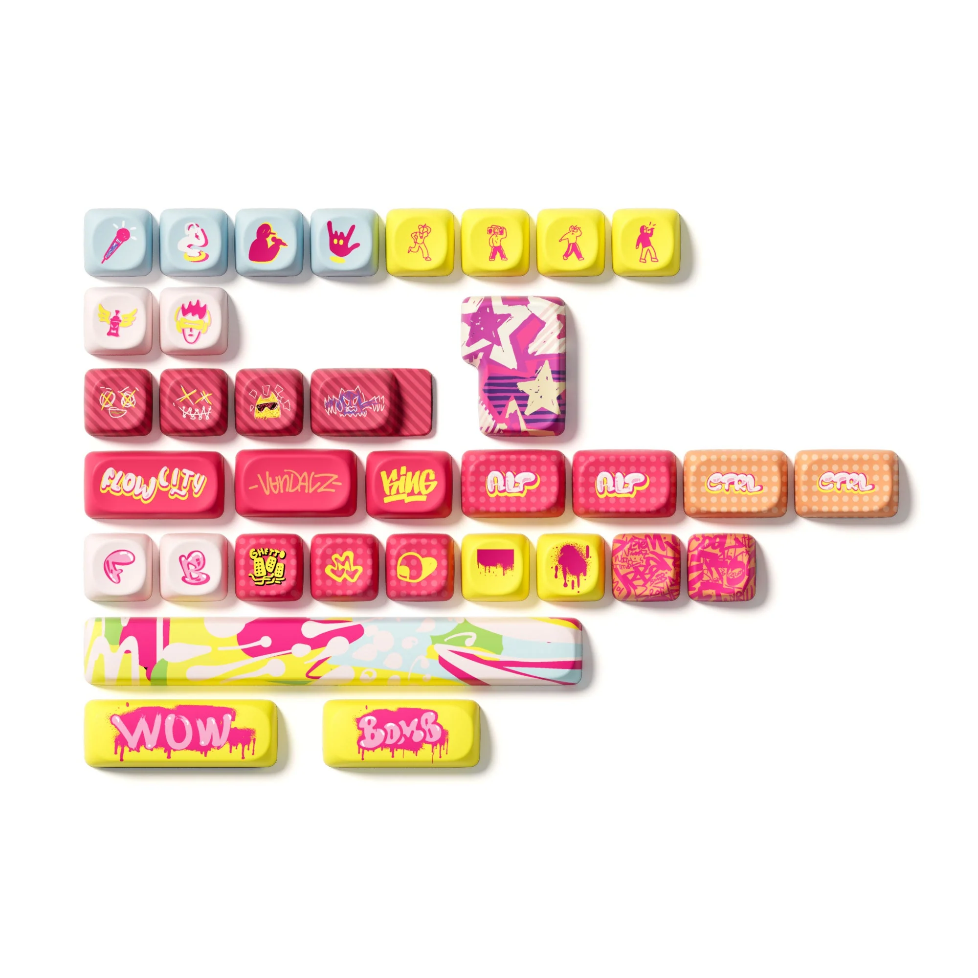 Rainbow Candy Tastenkappen Set (140 Tasten) - Image 7