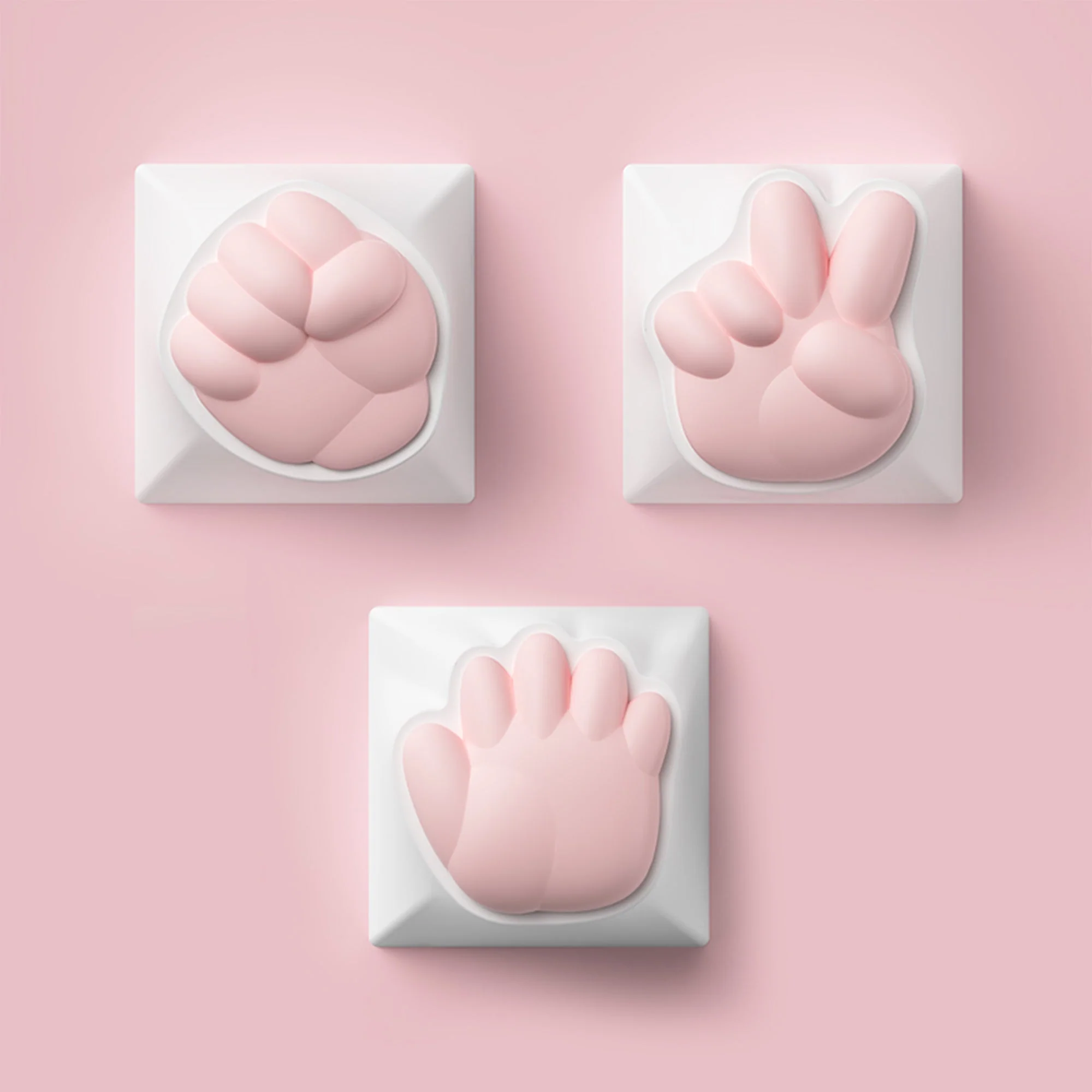 Rock Paper Scissors and Praise Artisan Keycaps - Image 12