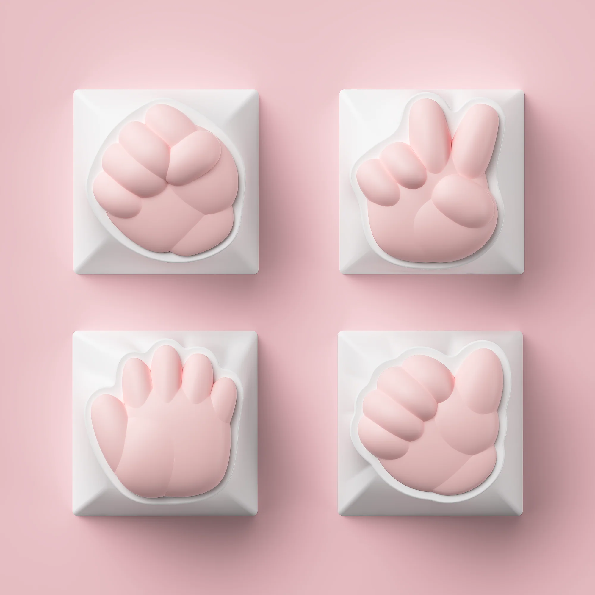 Rock Paper Scissors and Praise Artisan Keycaps - Image 18