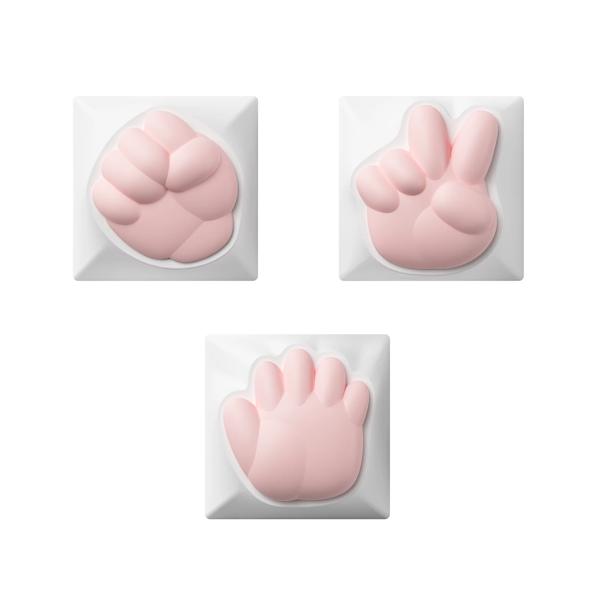 Rock Paper Scissors and Praise Artisan Keycaps - Image 5