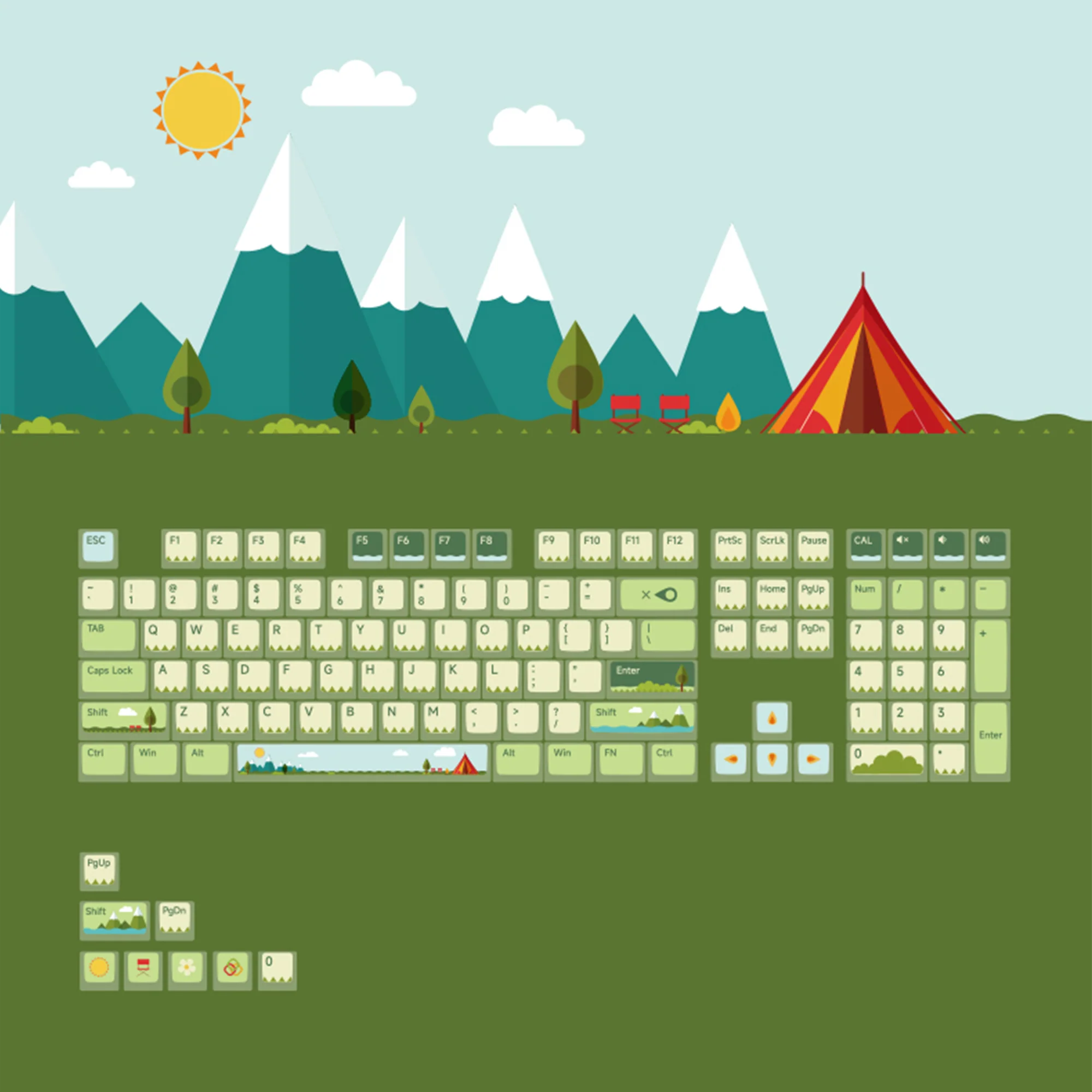 Summer Countryside Keycap Set (116-key) - Image 2