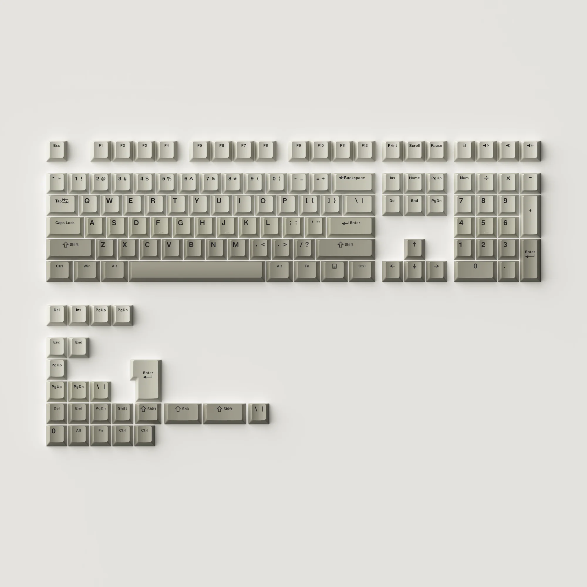 Warm Gray Tastenkappen Set (132 Tasten) - Image 4